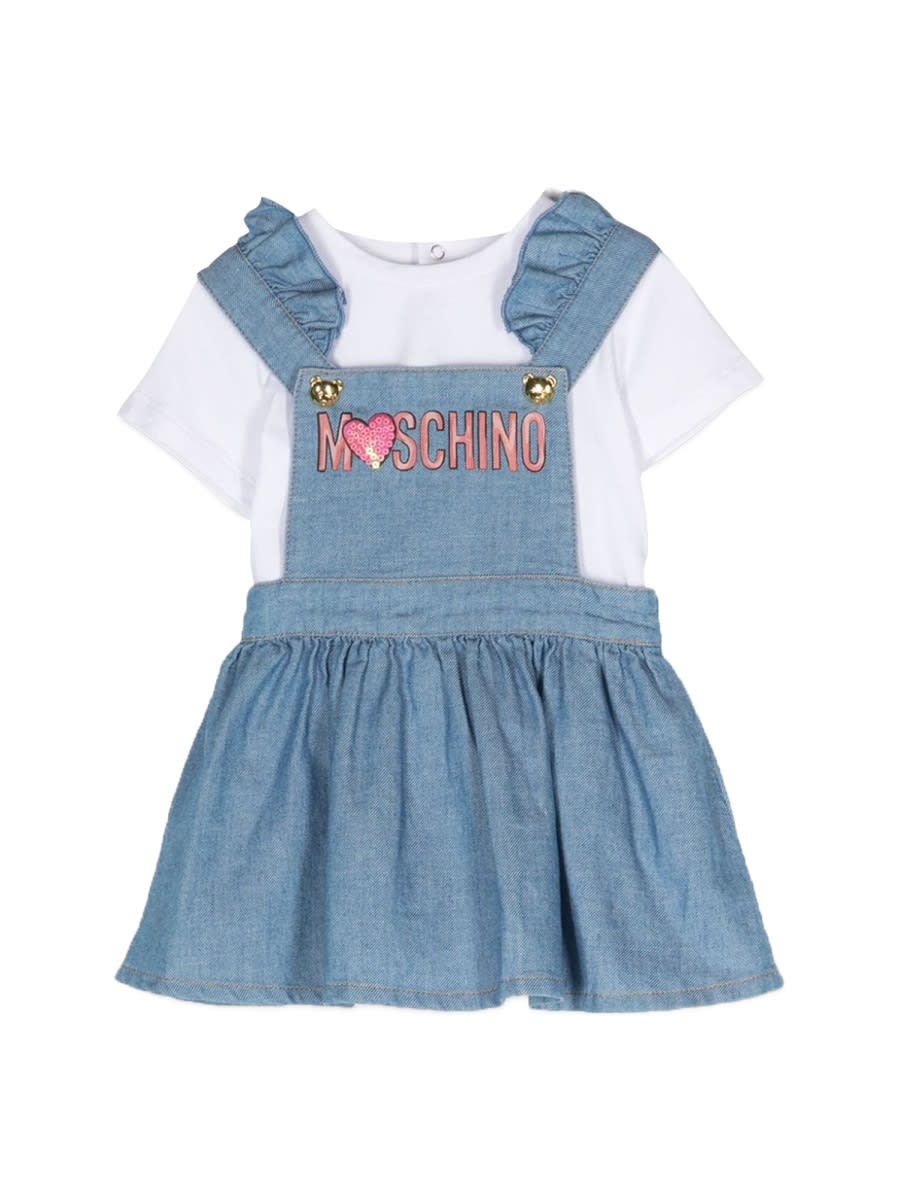 MOSCHINO T-SHIRT AND SKIRTSET 