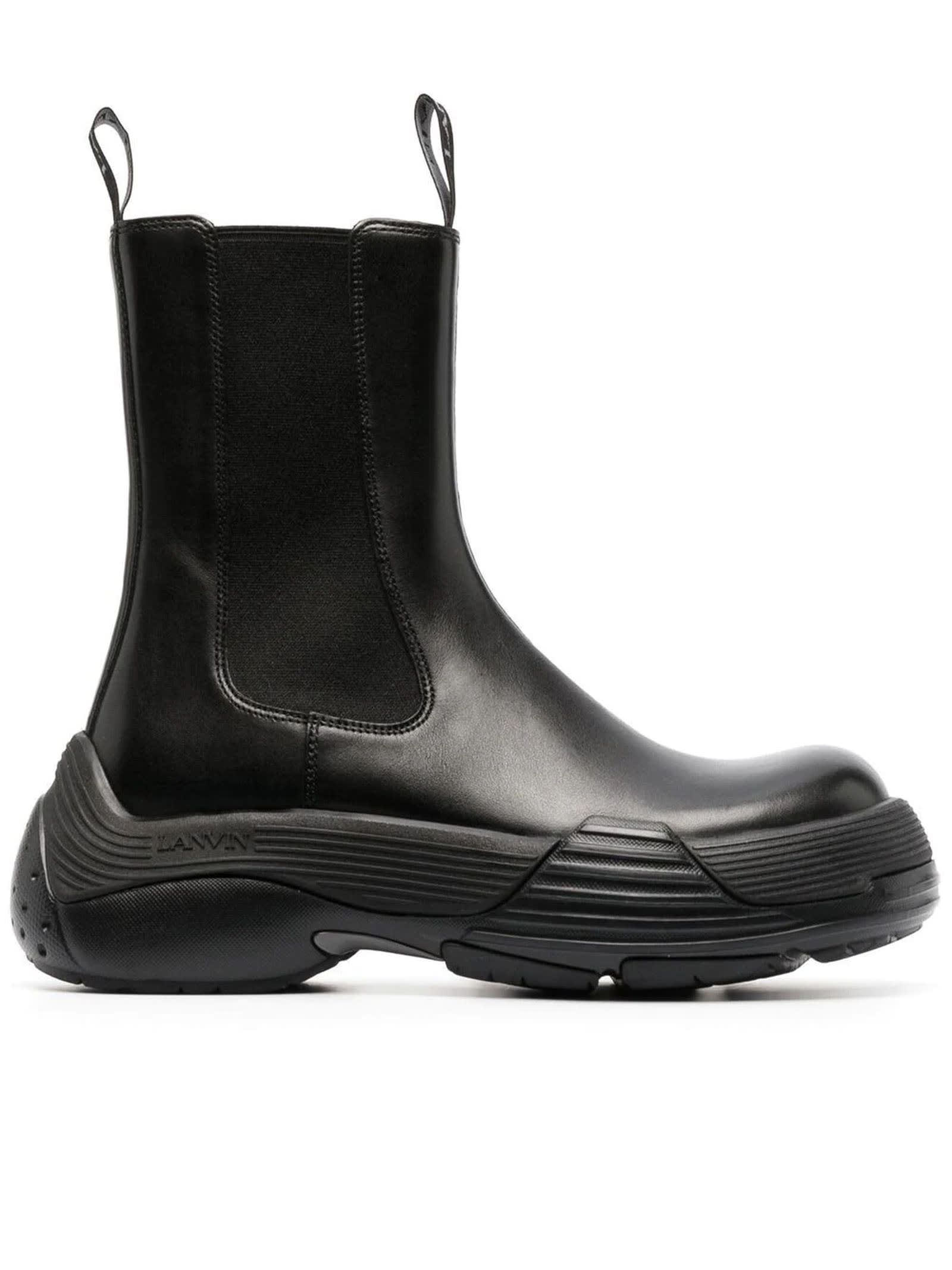 Lanvin Black Calf Leather Boots