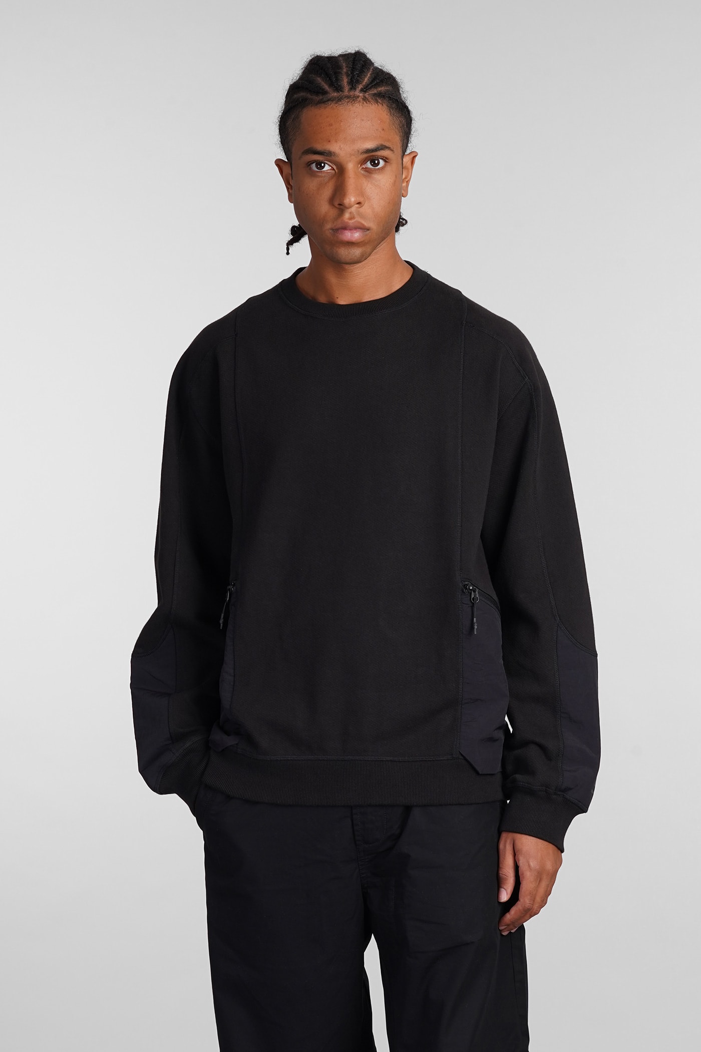 Sweatshirt In Black Cotton