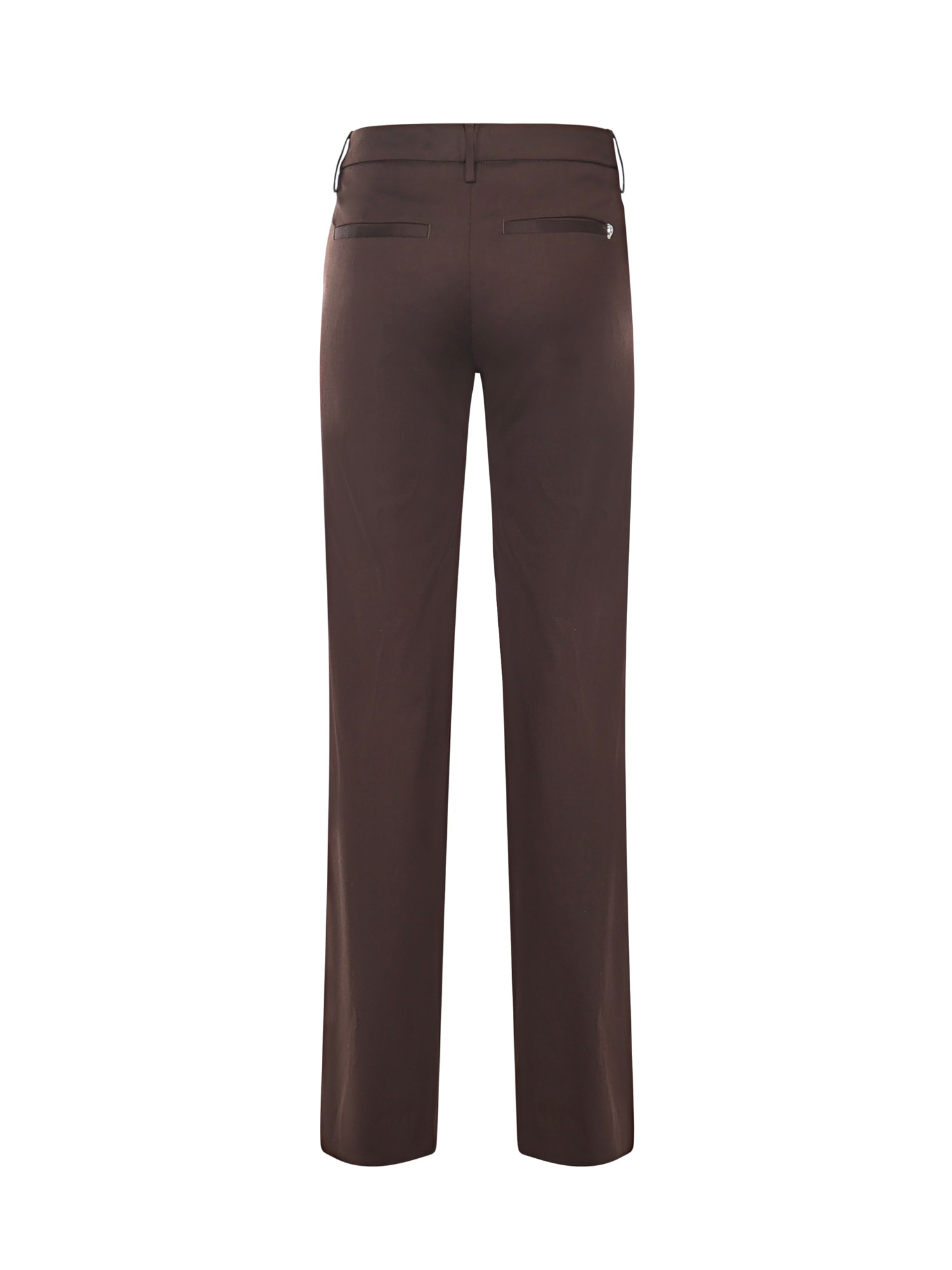 Dondup Flora Regular-fit Pants In Brown