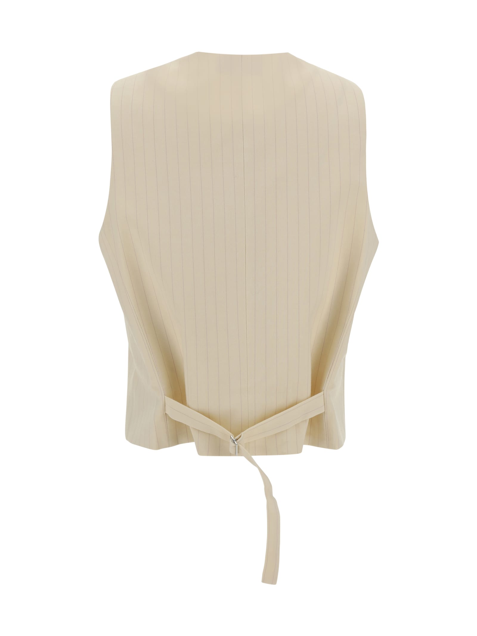 Shop The Andamane Vest In Off White - Pink