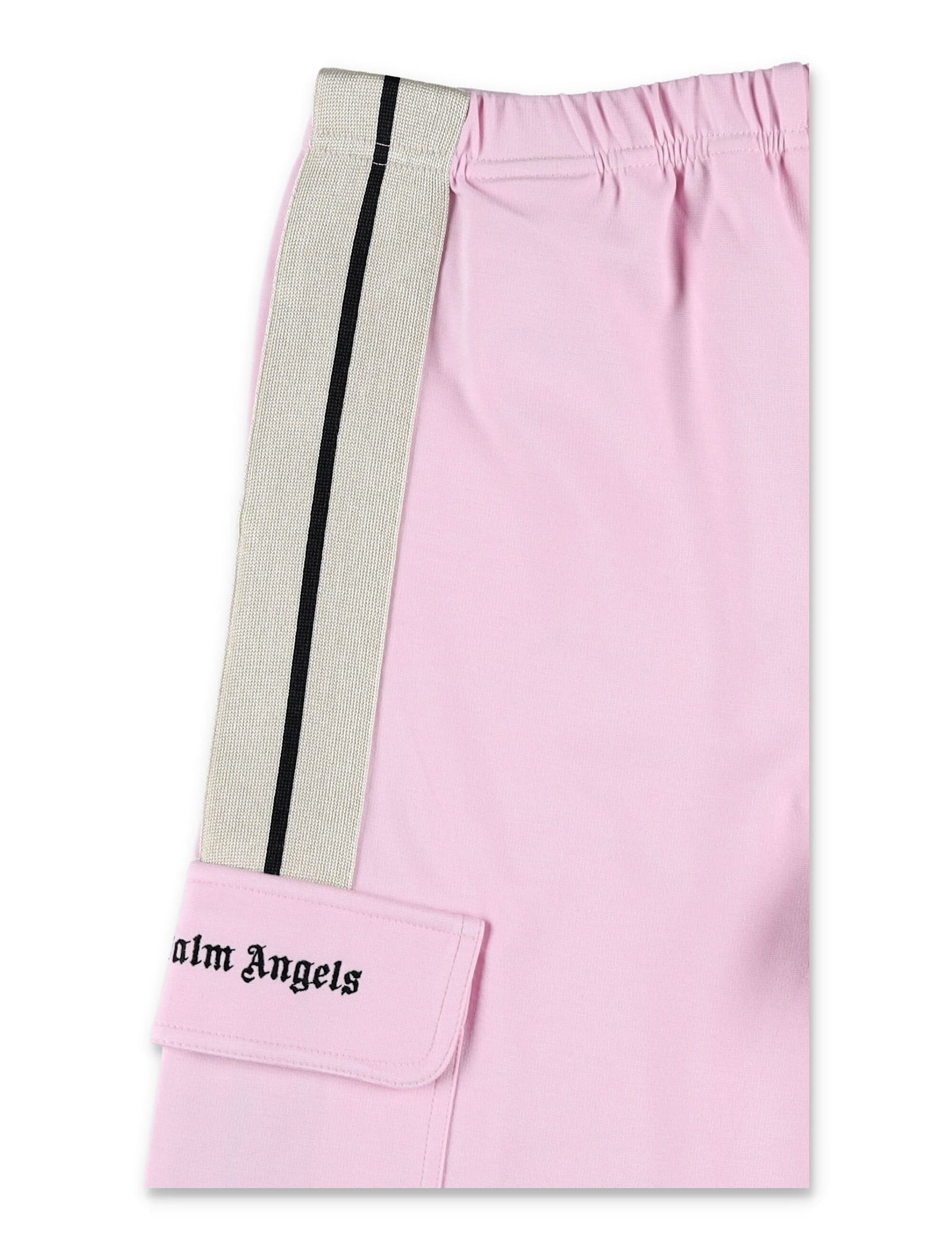 Palm Angels Cargo Fleece Pant Track In Rose