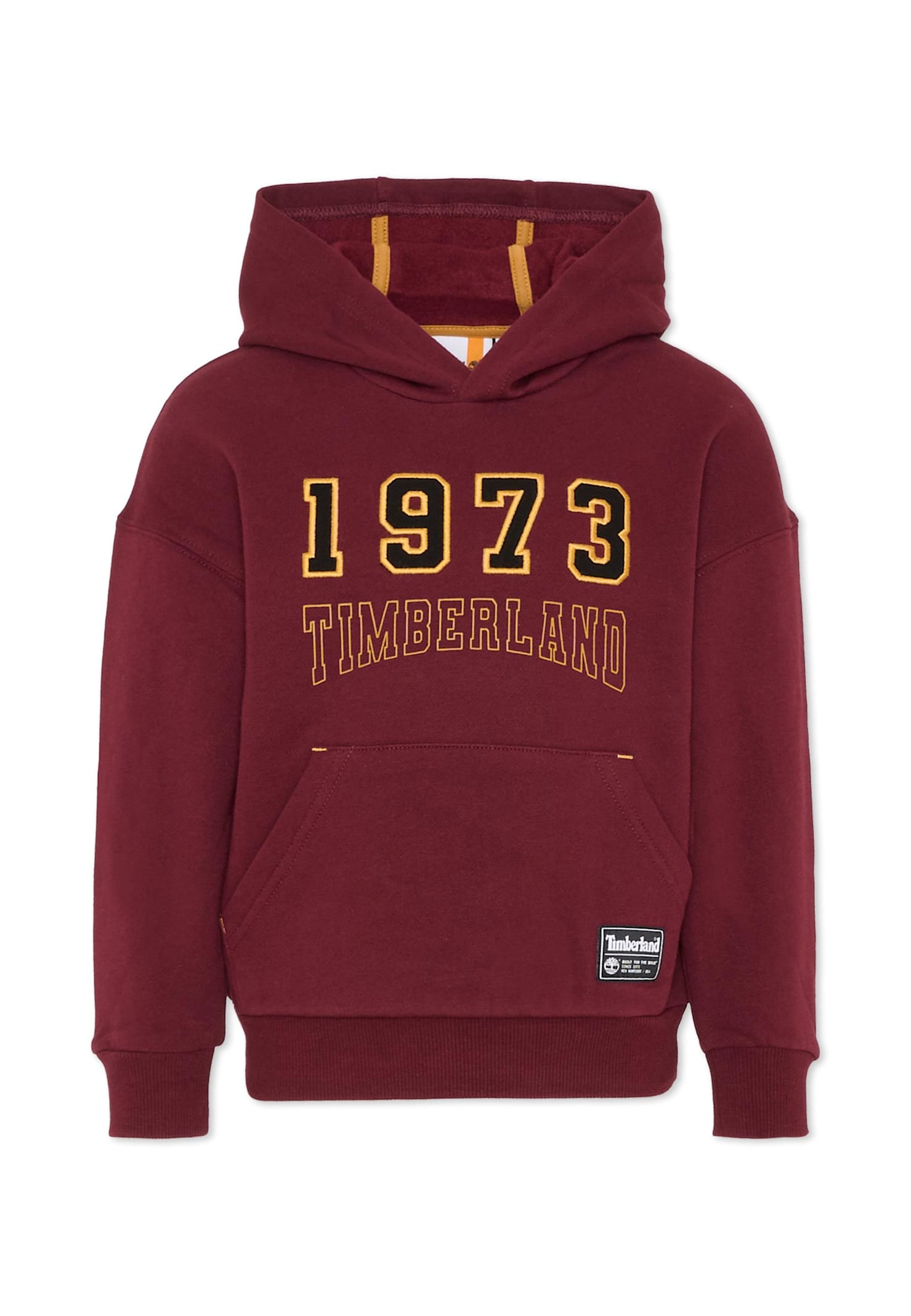 Timberland Burgundy Sweatshirt For Boy With Logo In Burgundy