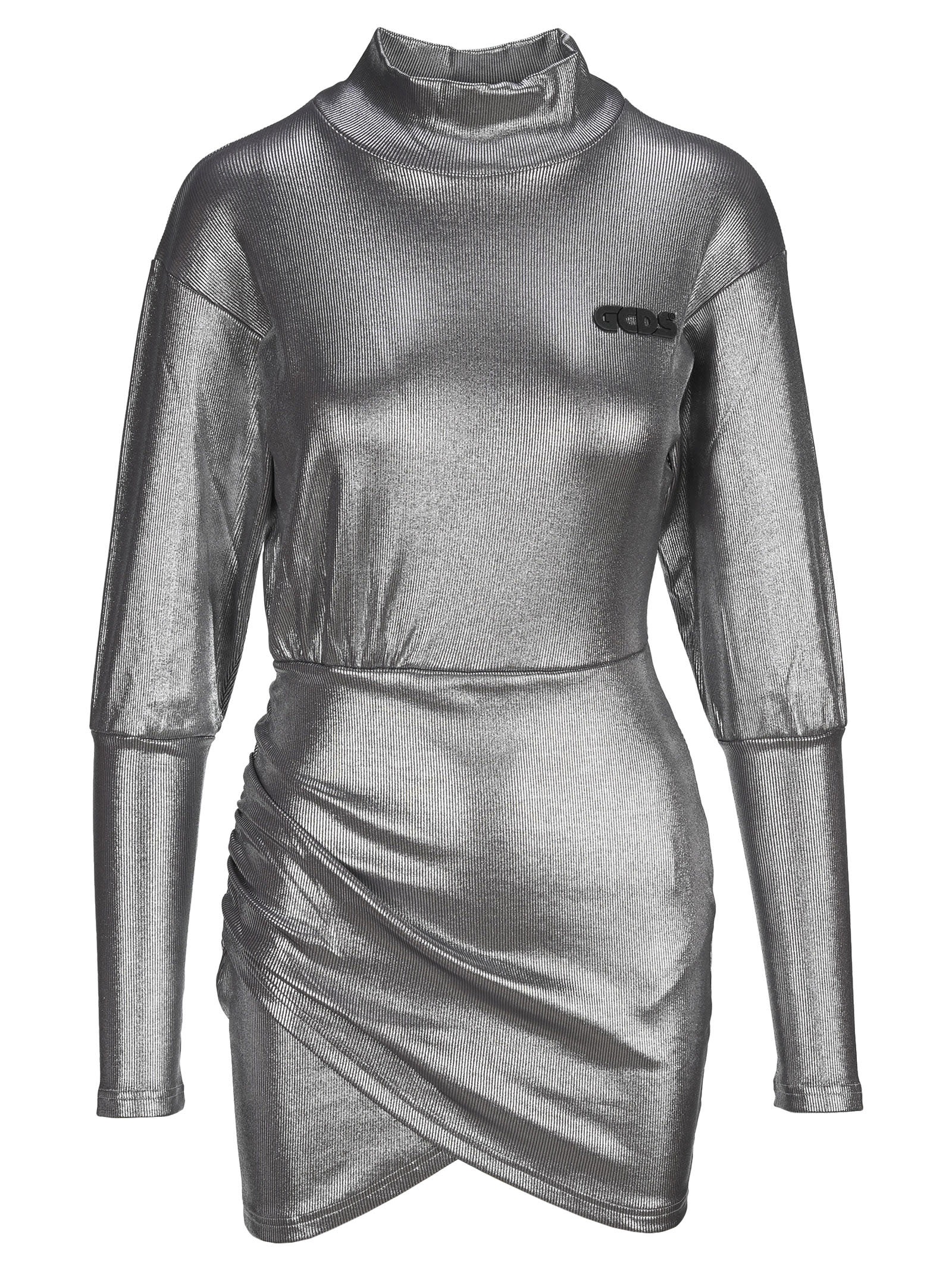Gcds Metallic Wrapped Dress