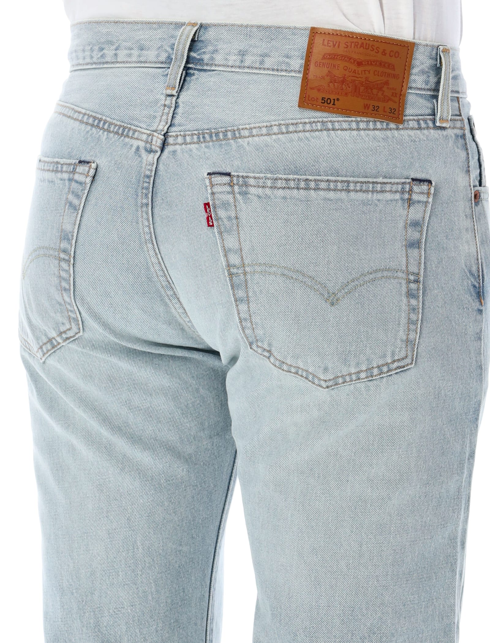 Shop Levi's 501 Jeans In Light Blu