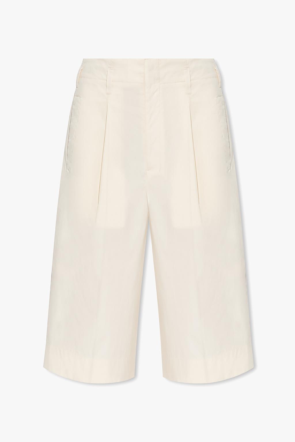Lemaire High-waisted Shorts In Cream