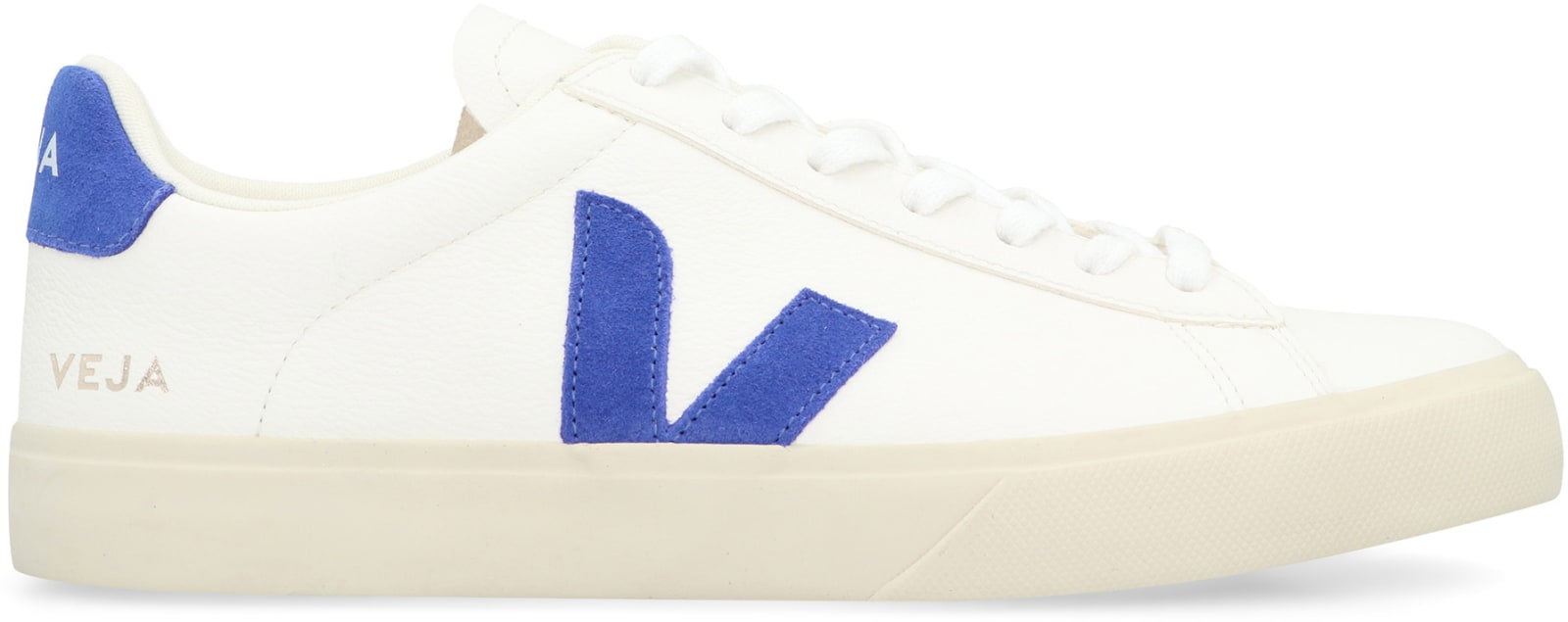 Shop Veja Campo Leather Low-top Sneakers In White