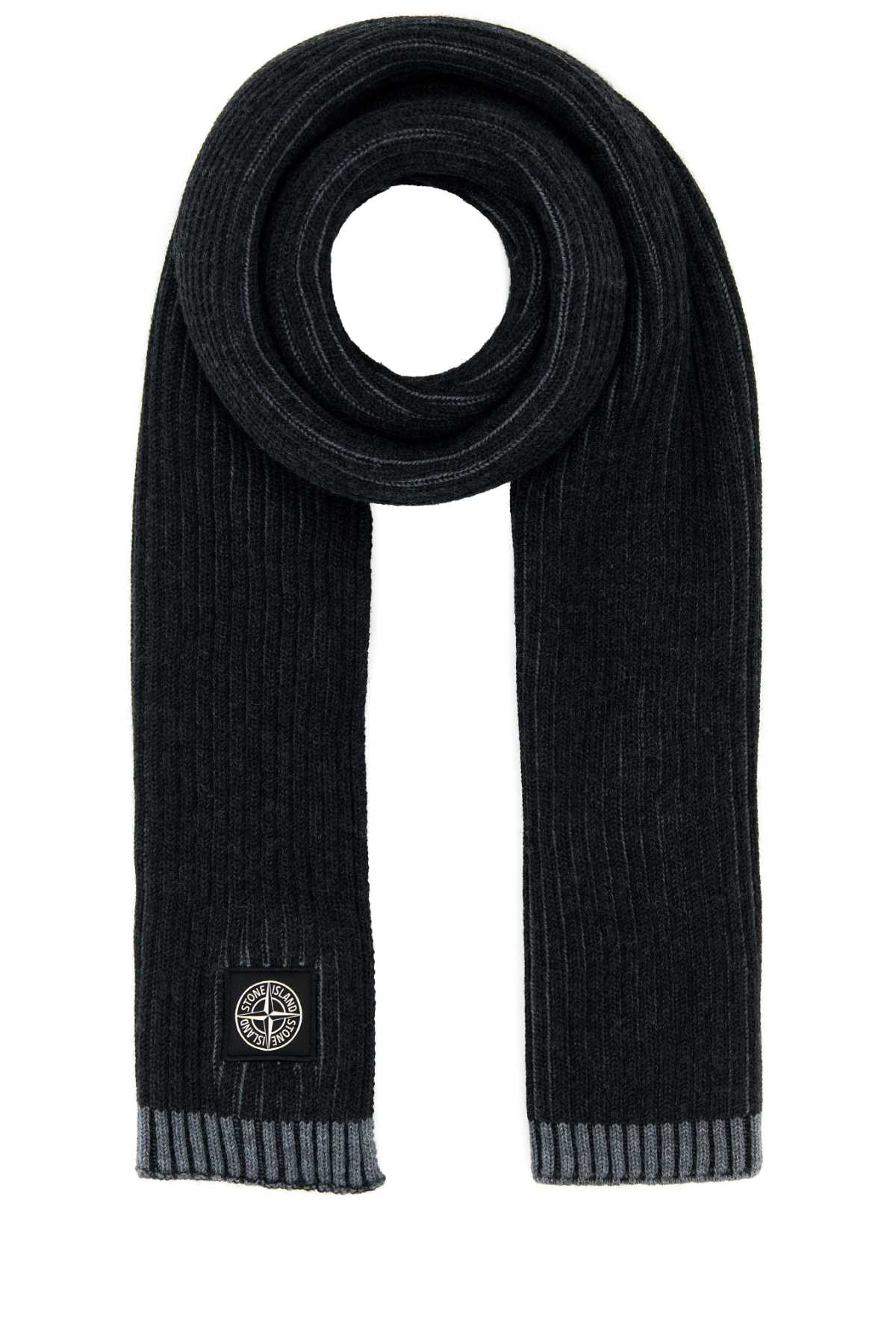 Dark Grey Wool Scarf