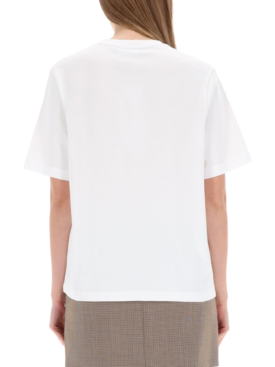 Maison Kitsuné Maison Kitsune' Dressed Fox Cotton T Shirt In White