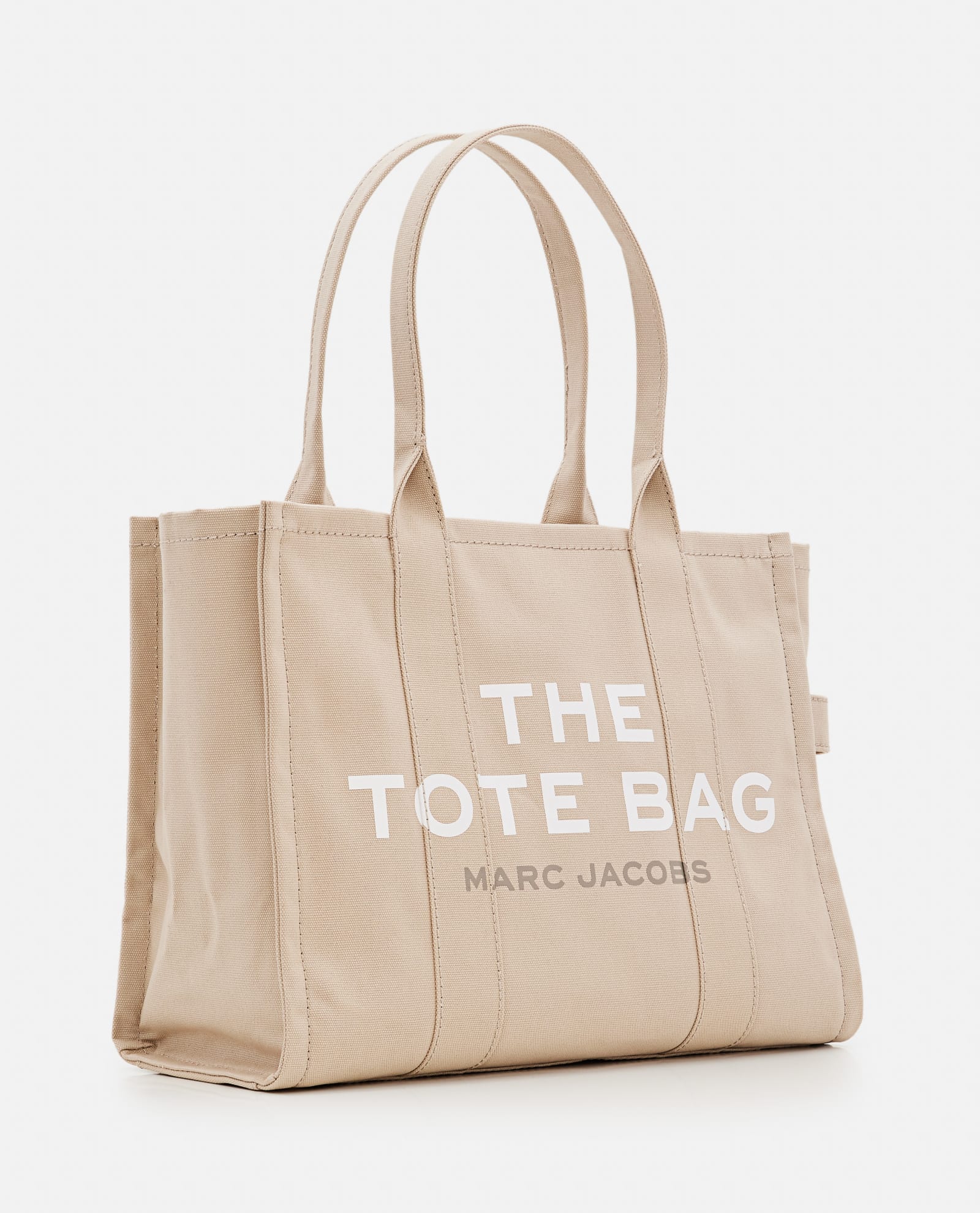 Shop Marc Jacobs The Large Canvas Tote Bag In Beige