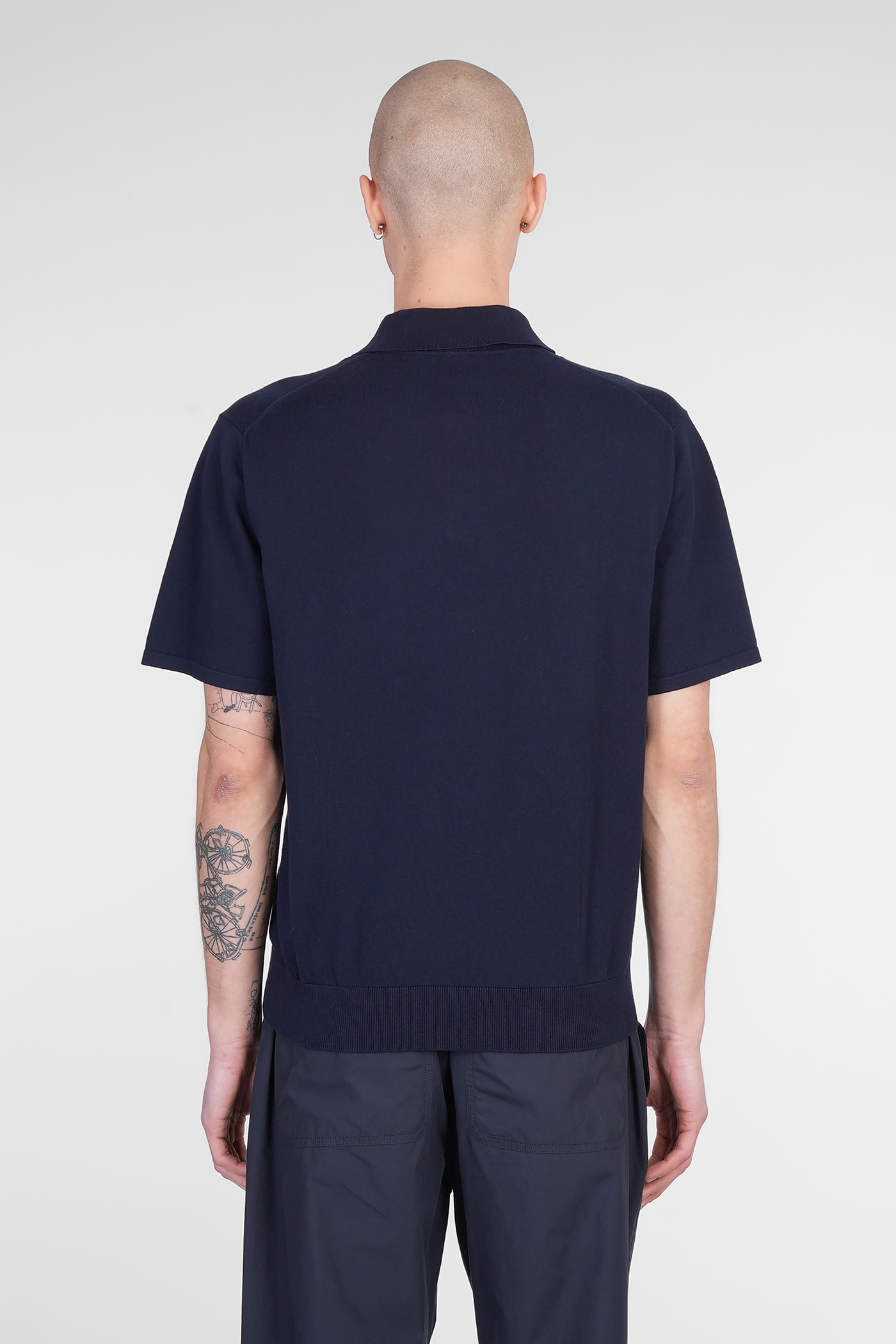 Paul Smith Polo In Blue Cotton In Blue
