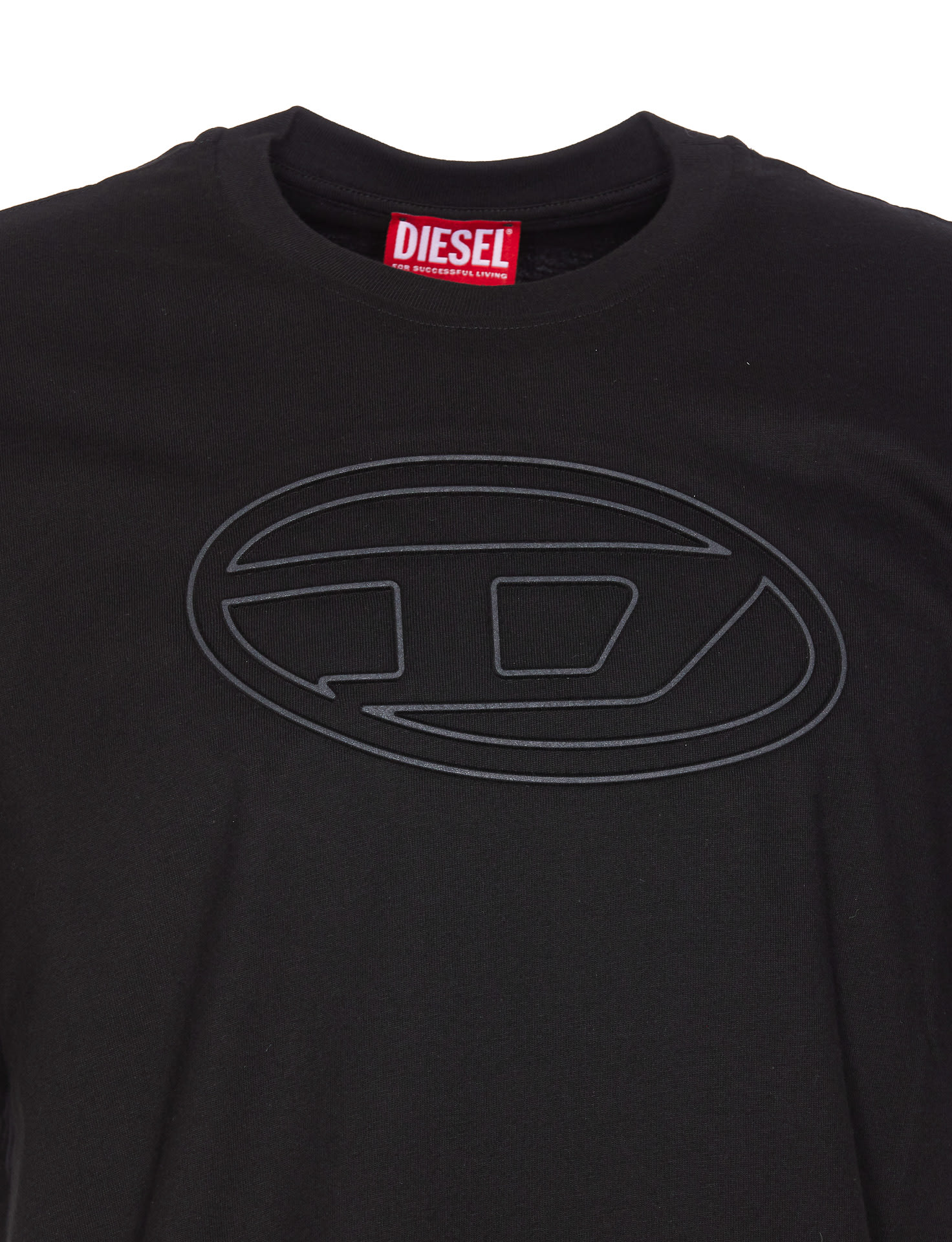 Diesel Adjust-bigoval T-shirt In Black