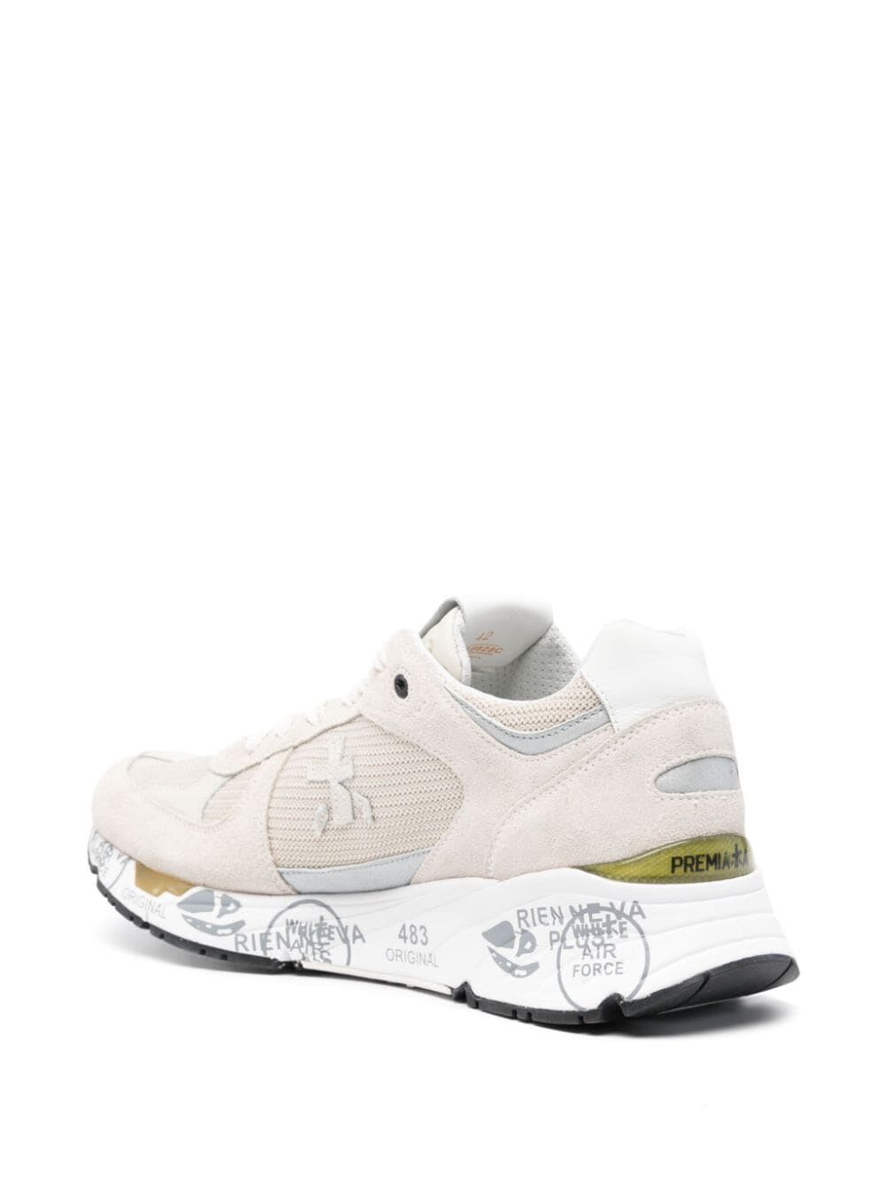 Shop Premiata Mase Sneakers In Beige White
