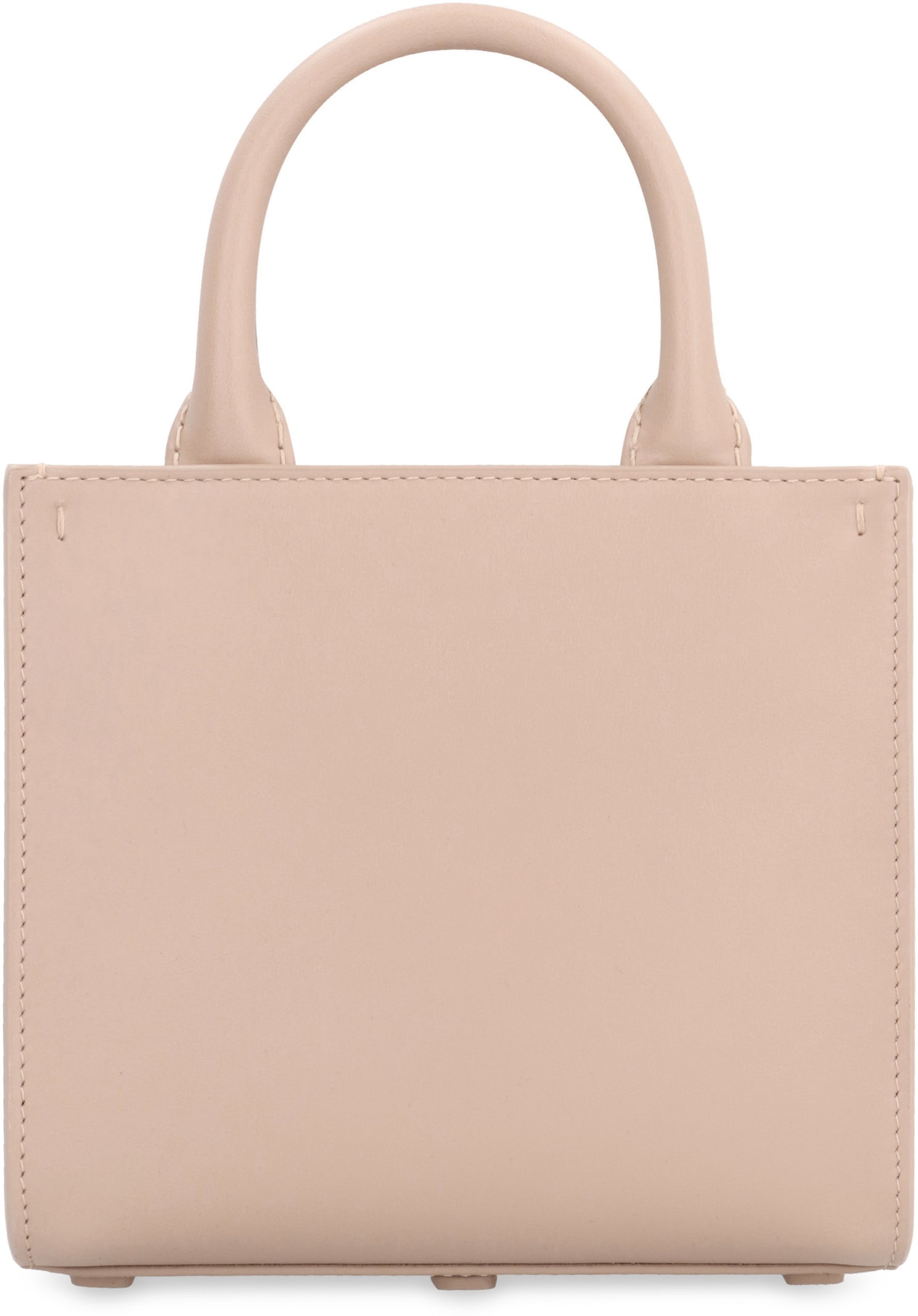 Shop Dolce & Gabbana Dg Daily Mini Leather Tote In Pale Pink