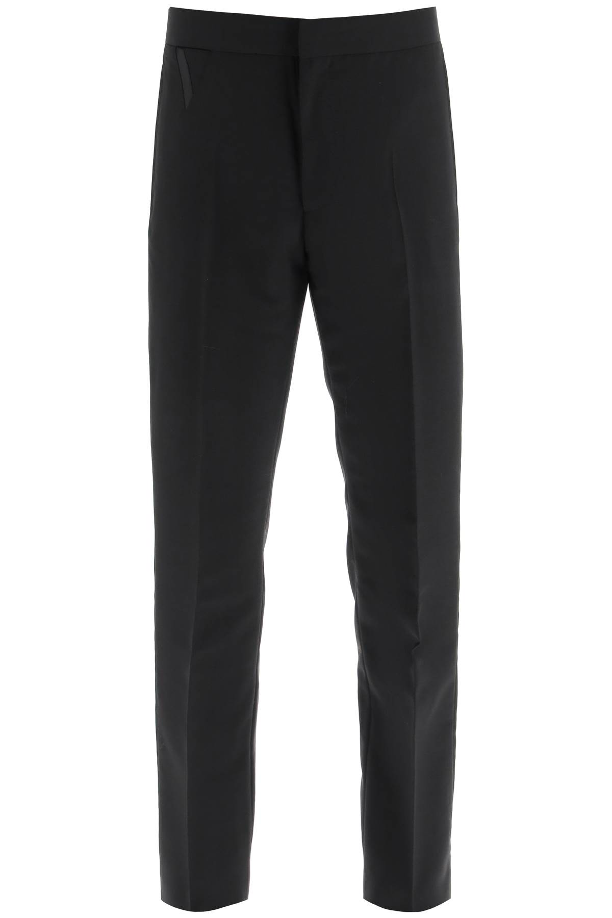 Versace Wool And Mohair Tailored Trousers