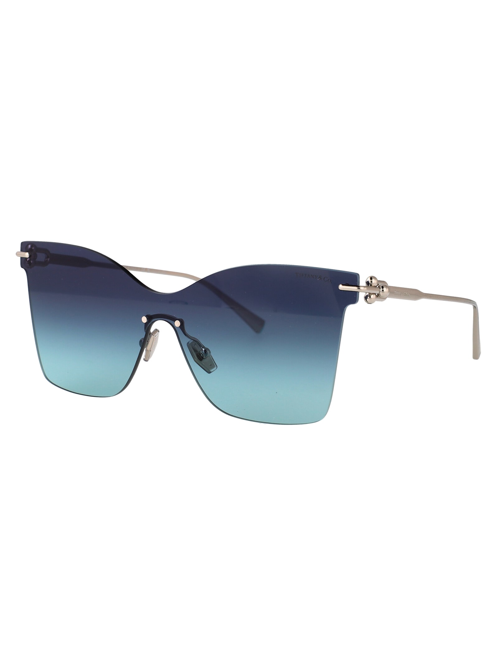 Tiffany & Co. 0tf3103k Sunglasses In 62139s Silver Gold Plated