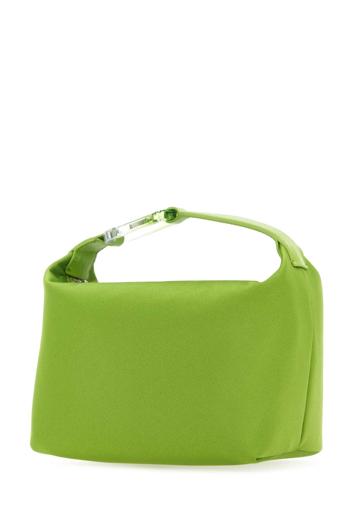 Eéra Green Satin Moonbag Handbag