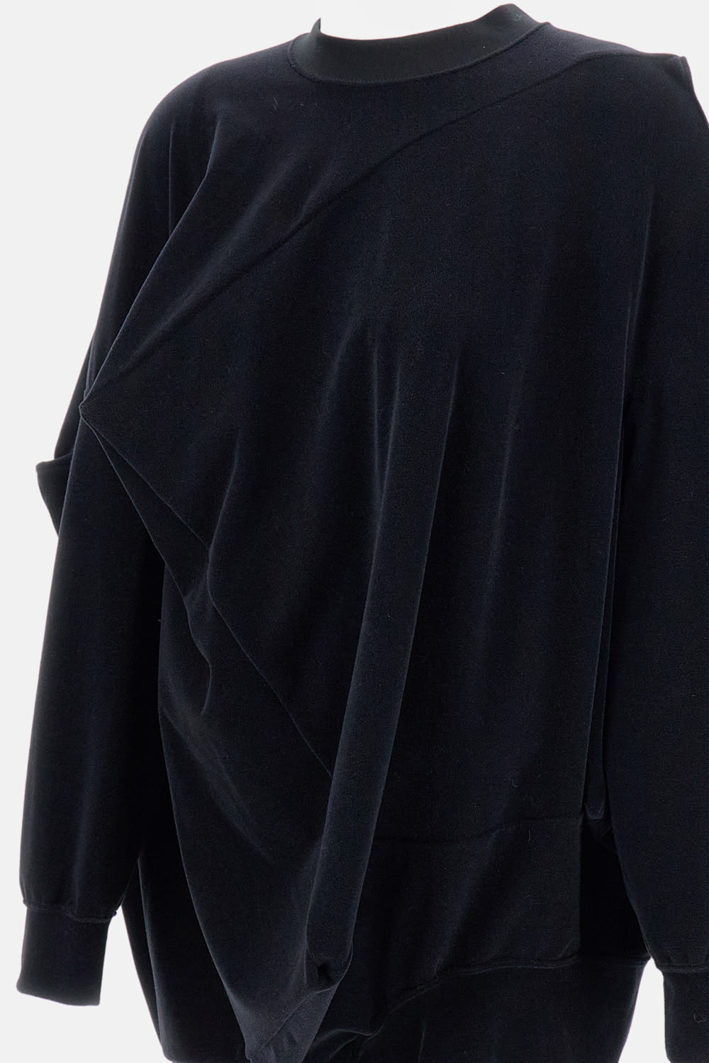 Junya Watanabe Asymmetrical Sweater In Black