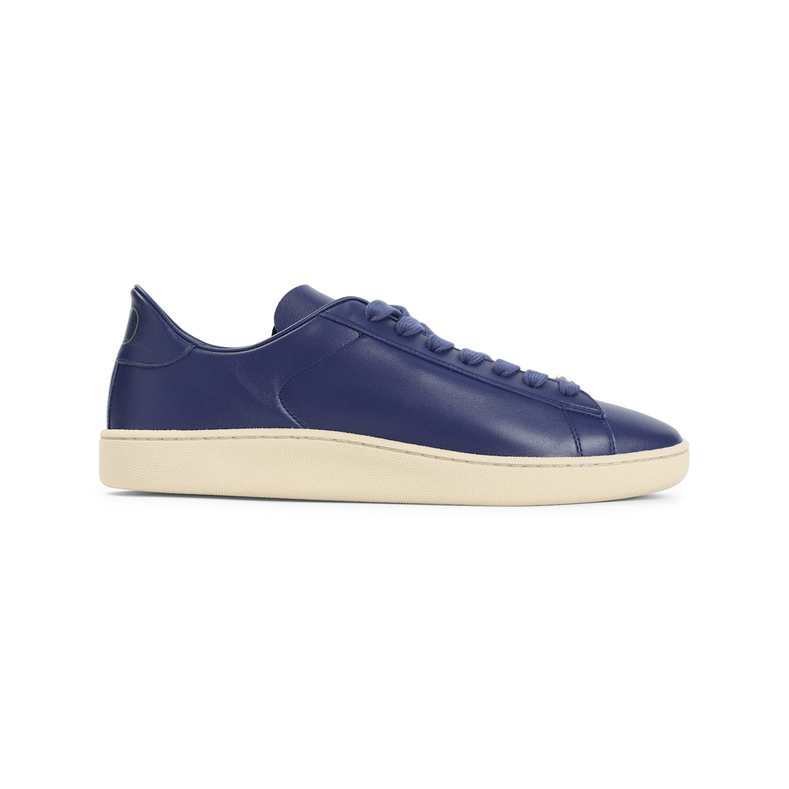 Valentino Royco Leather Sneakers With Rubber Sole In Blue