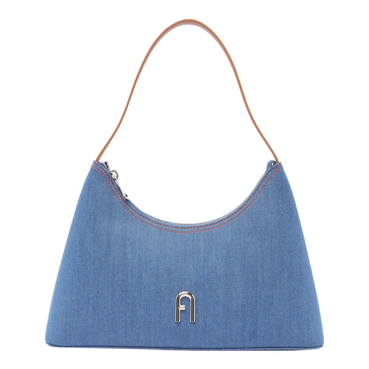 Shop Furla Diamante Bag In Blue