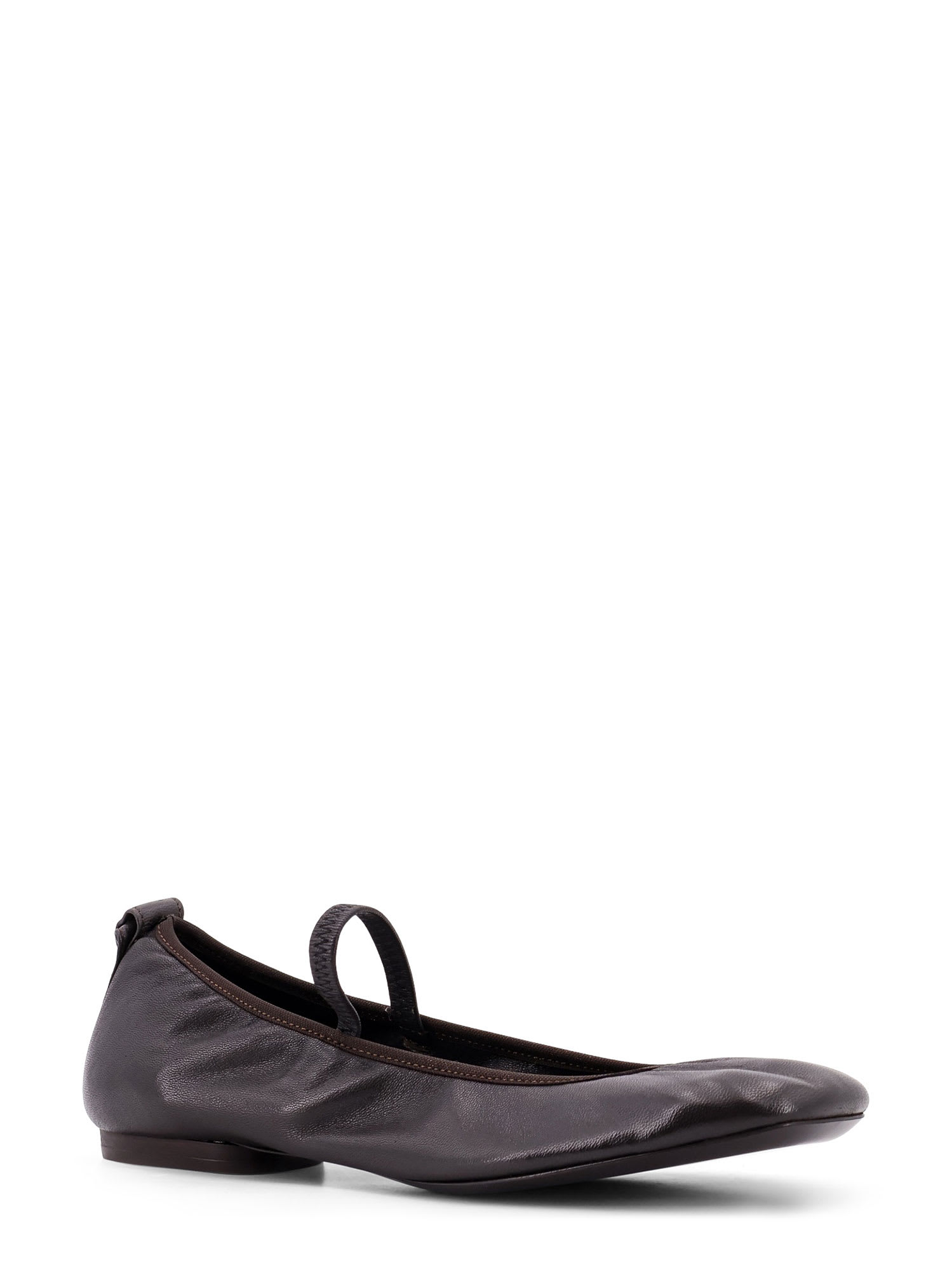 Shop Lemaire Ballerinas In Brown