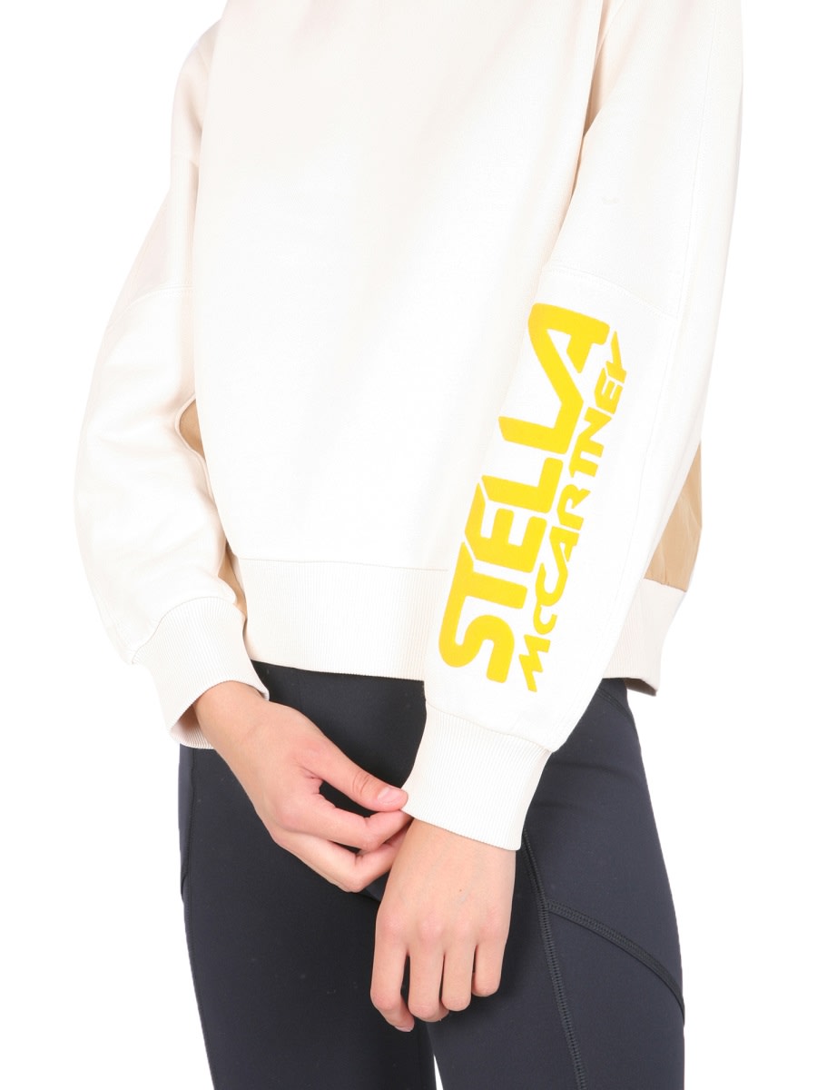 Shop Stella Mccartney Sweatshirt With Logo In White