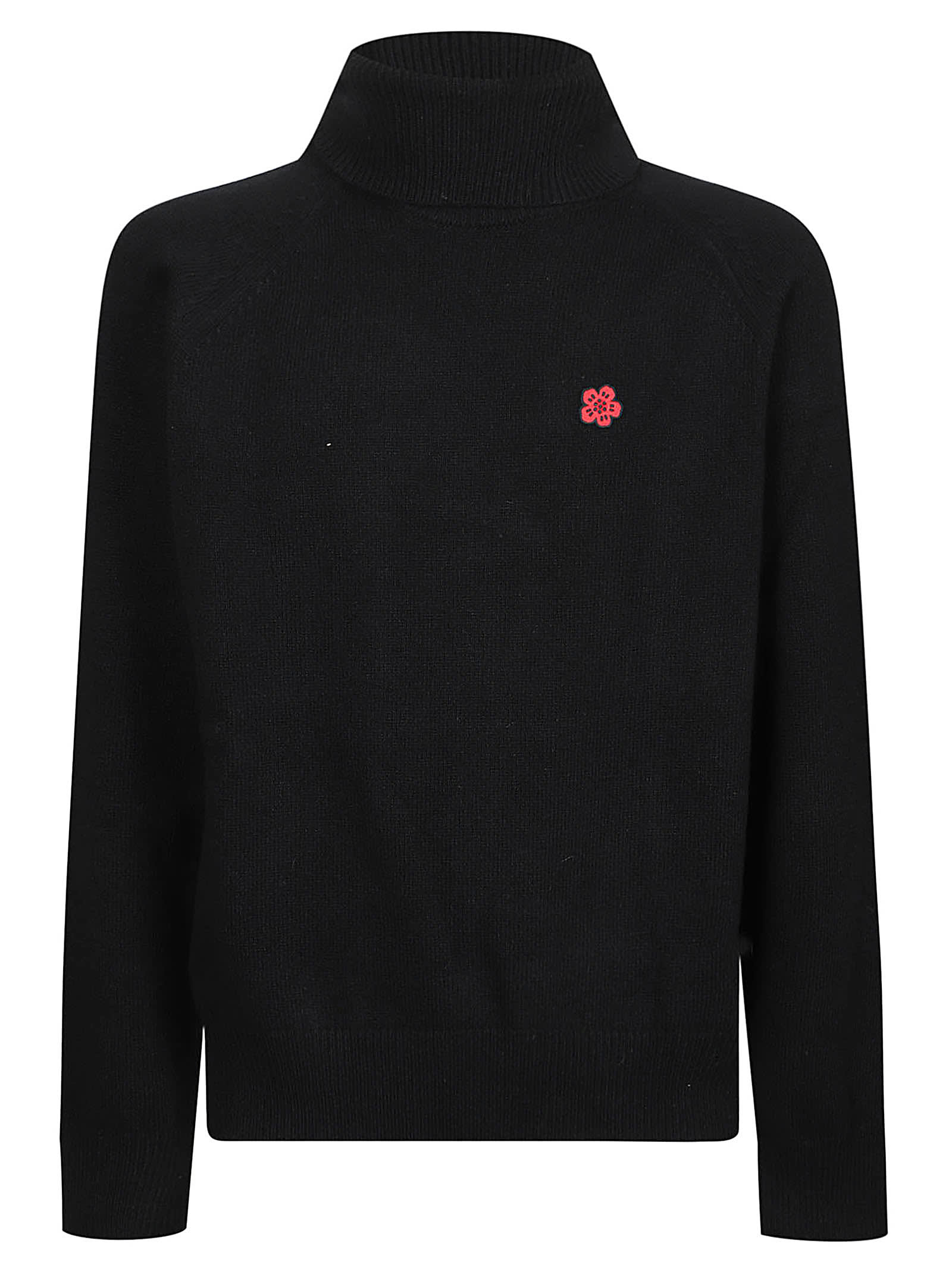 Shop Kenzo Rws Boke Flower Turtle Neck Sweater In J Noir