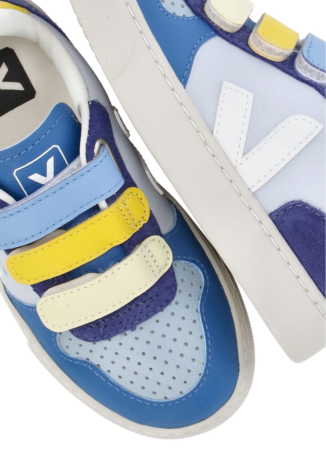 Shop Veja V-10 Sneakers In Blue