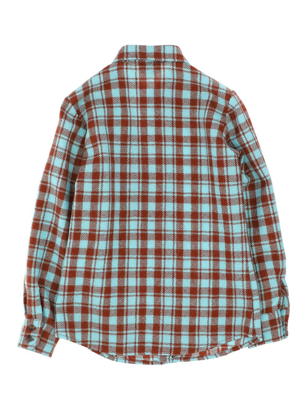 Shop Gucci Plaid Pattern Long Sleeved Shirt