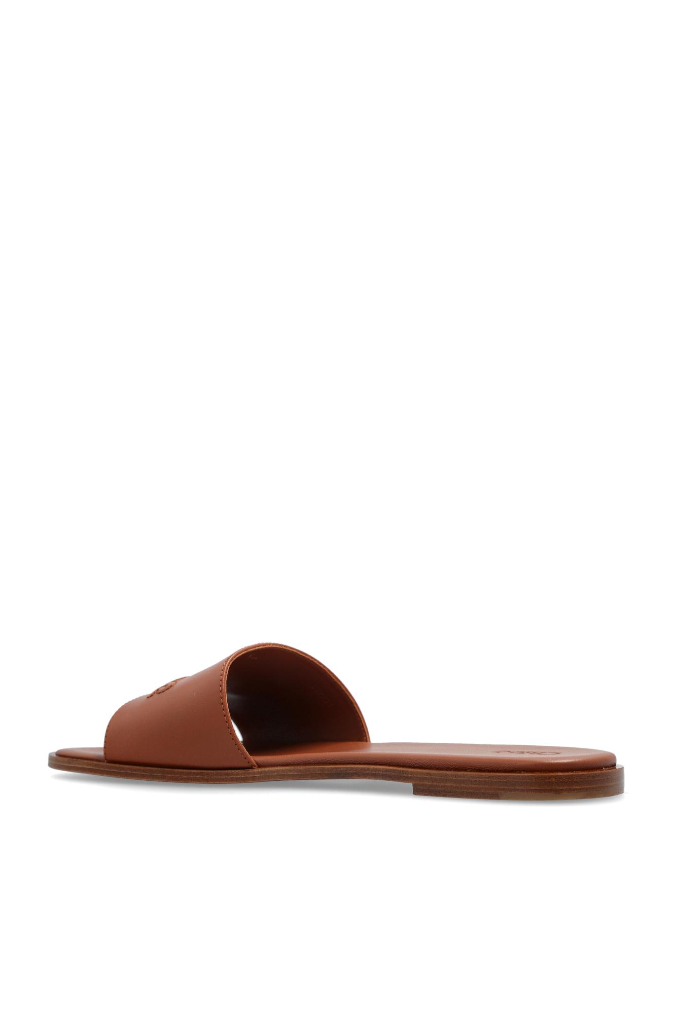 Chloé Flip-flops Flower In Brown