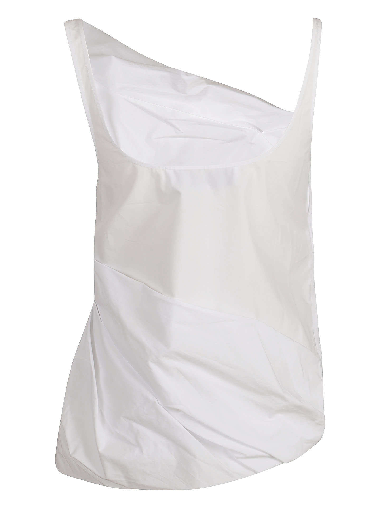 Shop Jw Anderson Draped Top In White