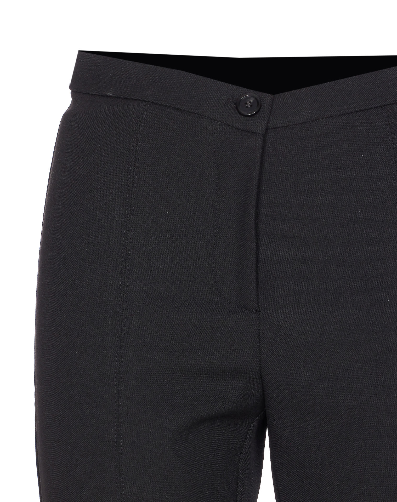 Pinko Pietanze Skinny Trousers With Adjustable Bottom In Black