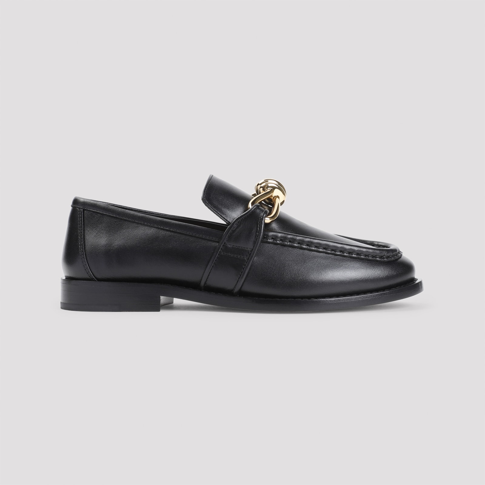 Shop Bottega Veneta Astaire Loafers In Black