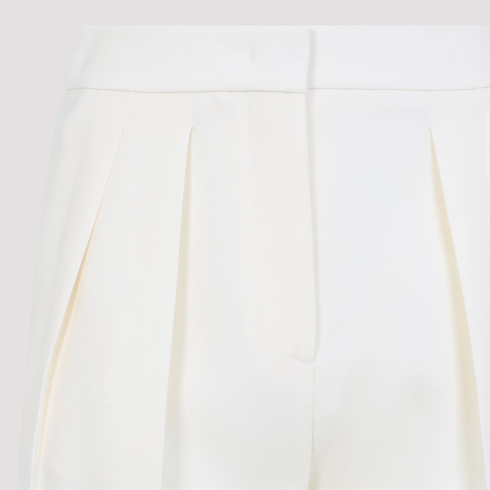 Giorgio Armani Hemp Jersey Relaxed-fit Trousers In Cloud Dancer