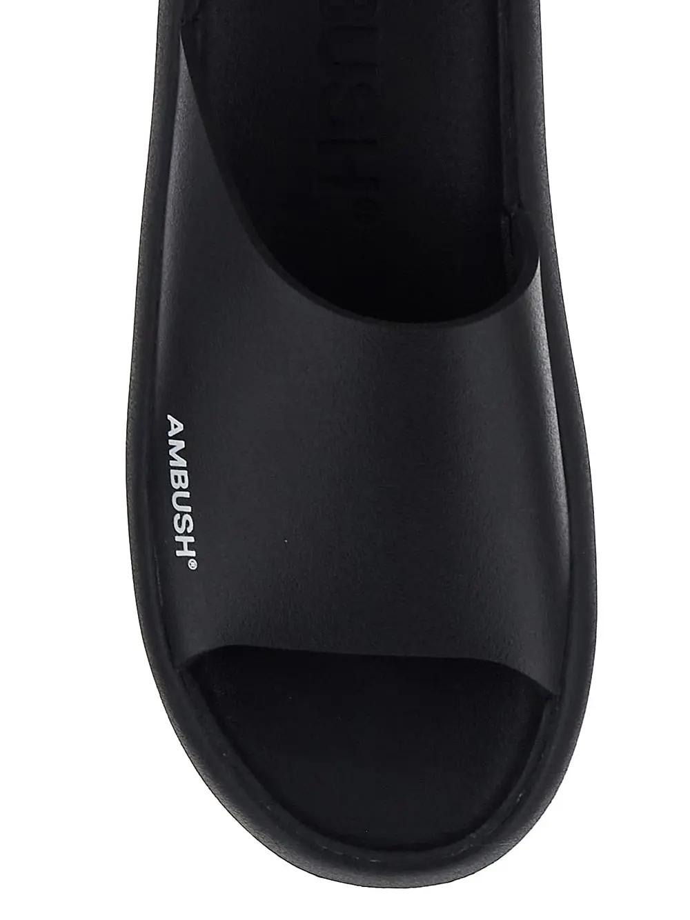Ambush Embossed-logo Slides In Black