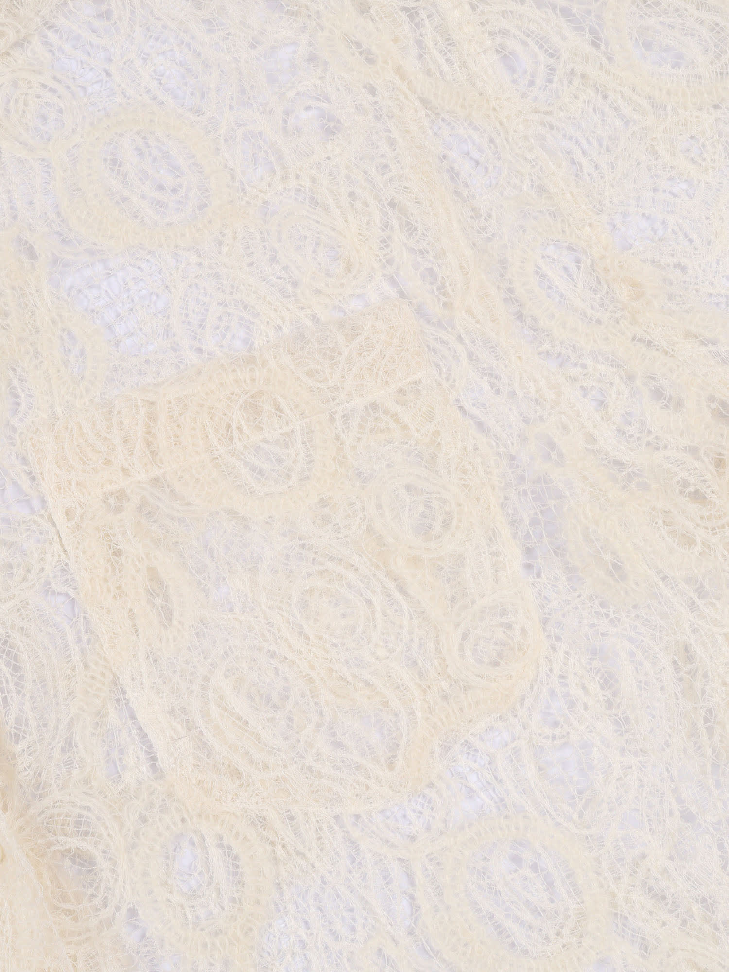 Fabiana Filippi Macrame Lace Oversize Shirt In White