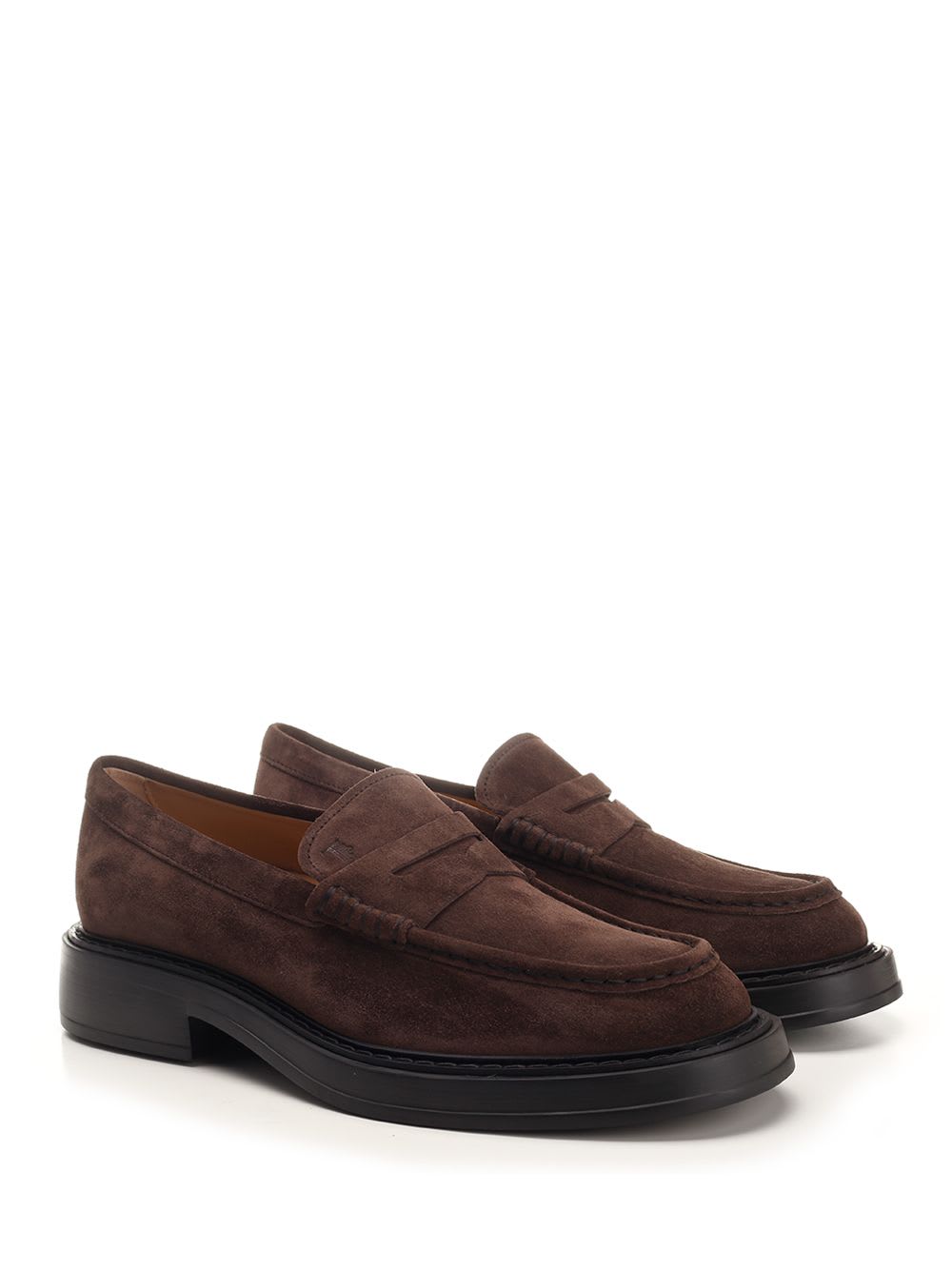 TOD'S BROWN SUEDE MOCCASIN 