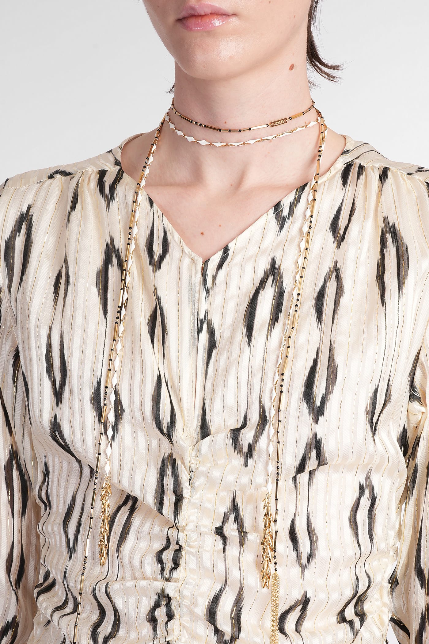 Isabel Marant Octavia Printed Mini Silk Dress In Beige