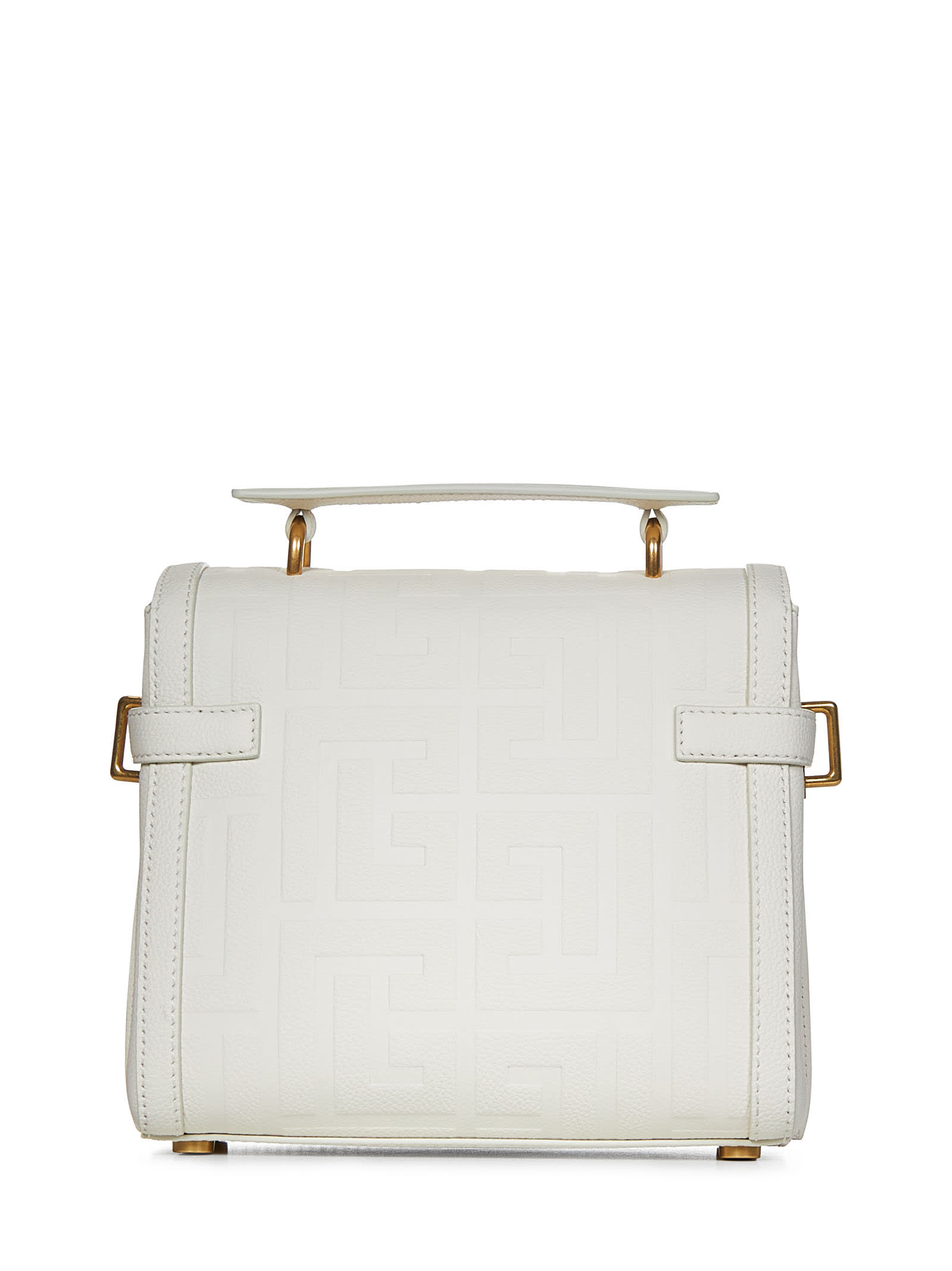 Shop Balmain Paris B-buzz 23 Tote In White