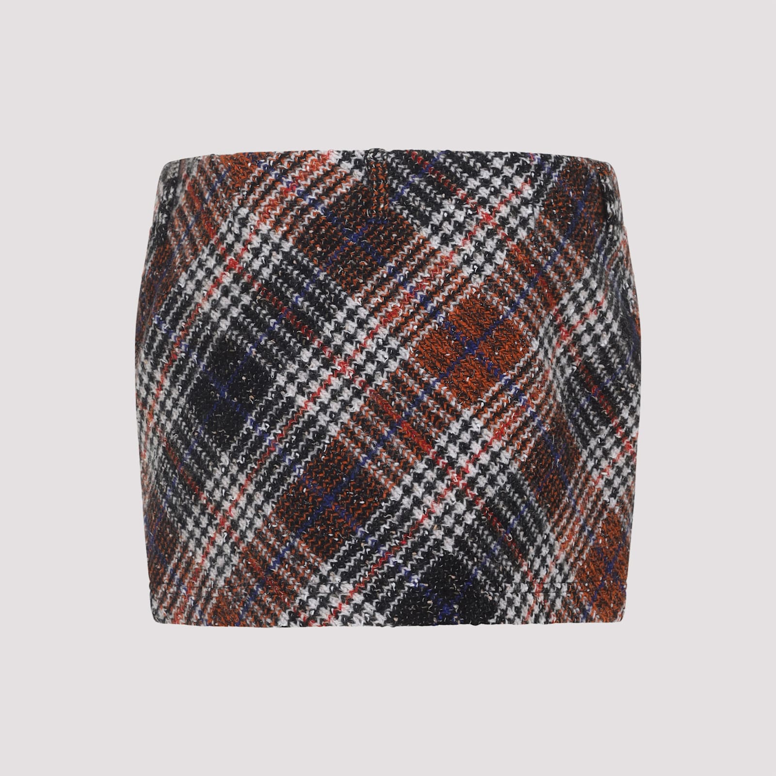 Missoni Plaid Mini Skirt Belt Loops In Multi