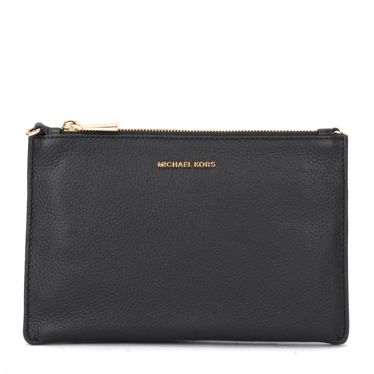 Get the Michael Kors Double Pouch Shoulder Bag In Black Leather from ...