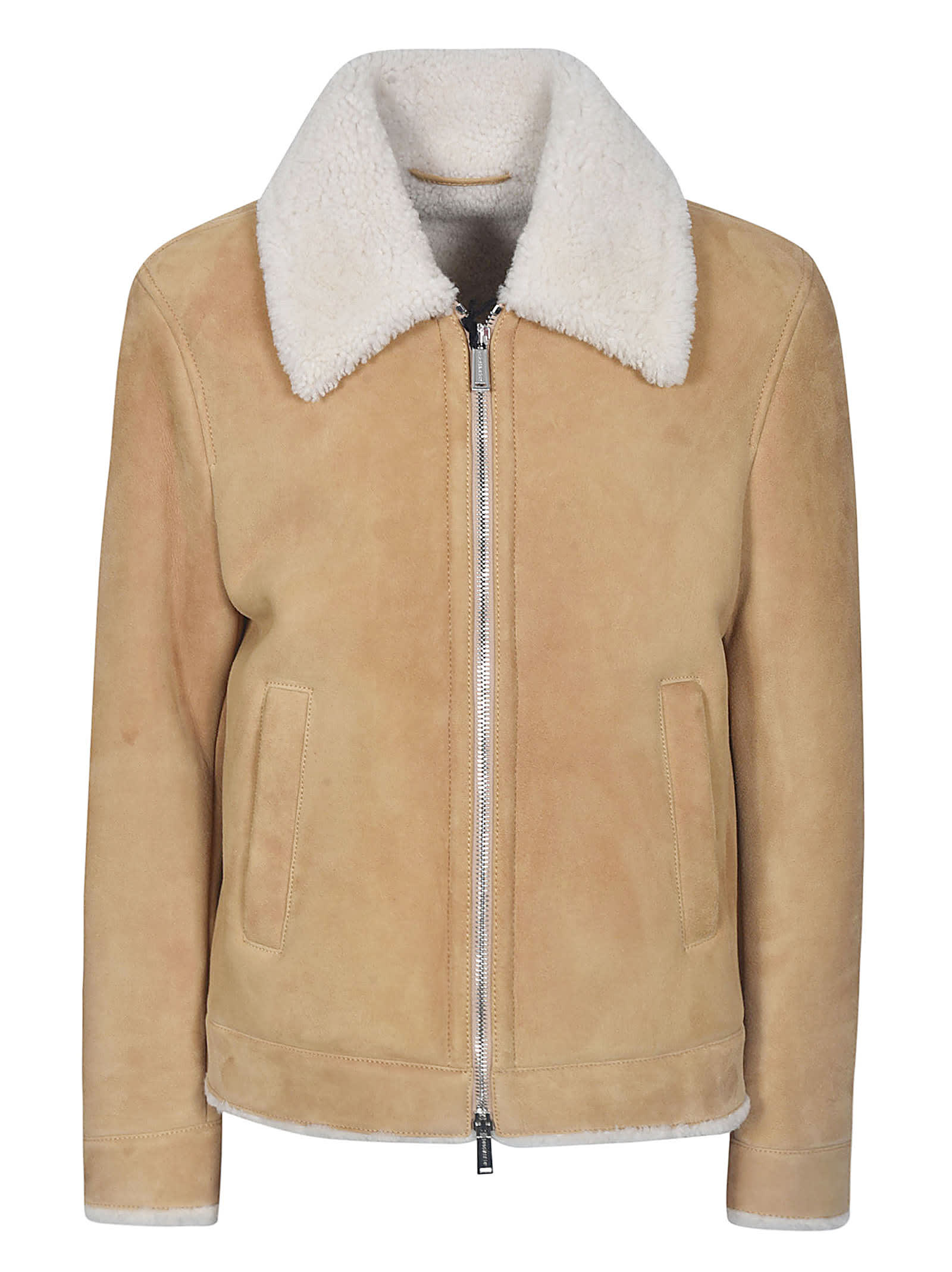 DSQUARED2 FURRY-COLLAR JACKET,11518509