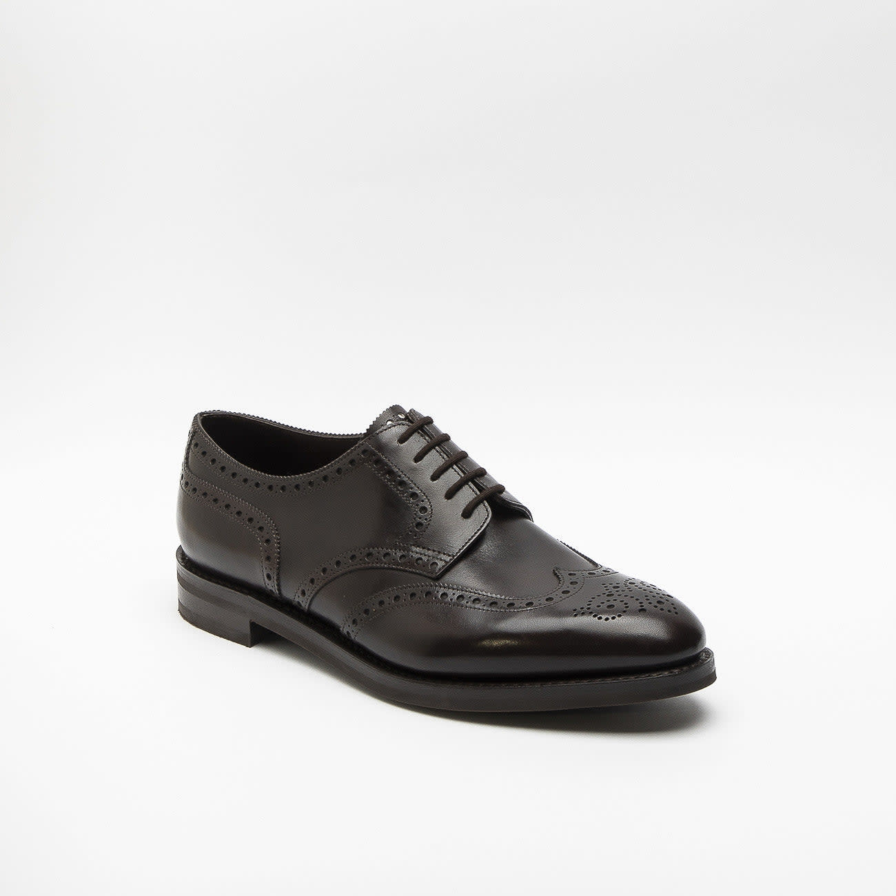 Hayle Dark Brown Misty Calf Derby Shoe