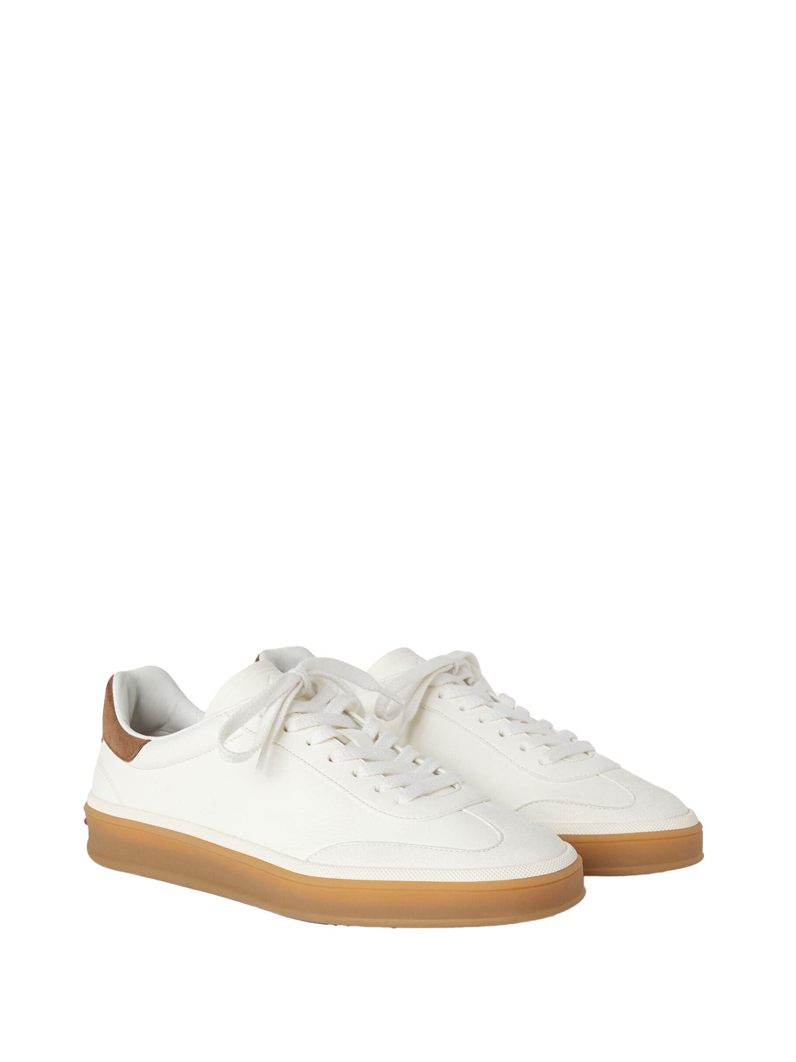 Loro Piana Sneakers White In White