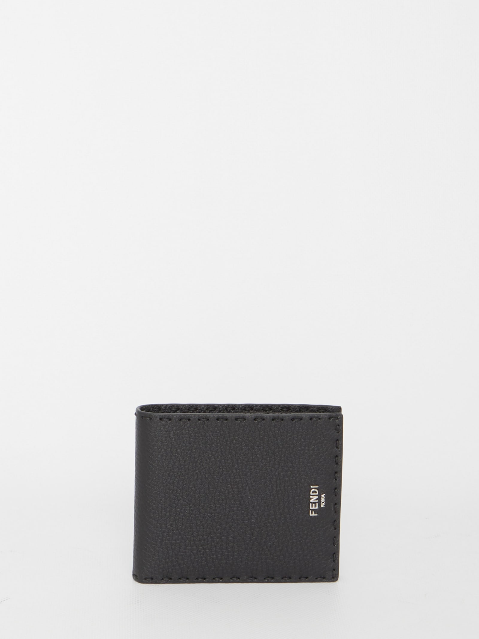 Shop Fendi Selleria Wallet In Black