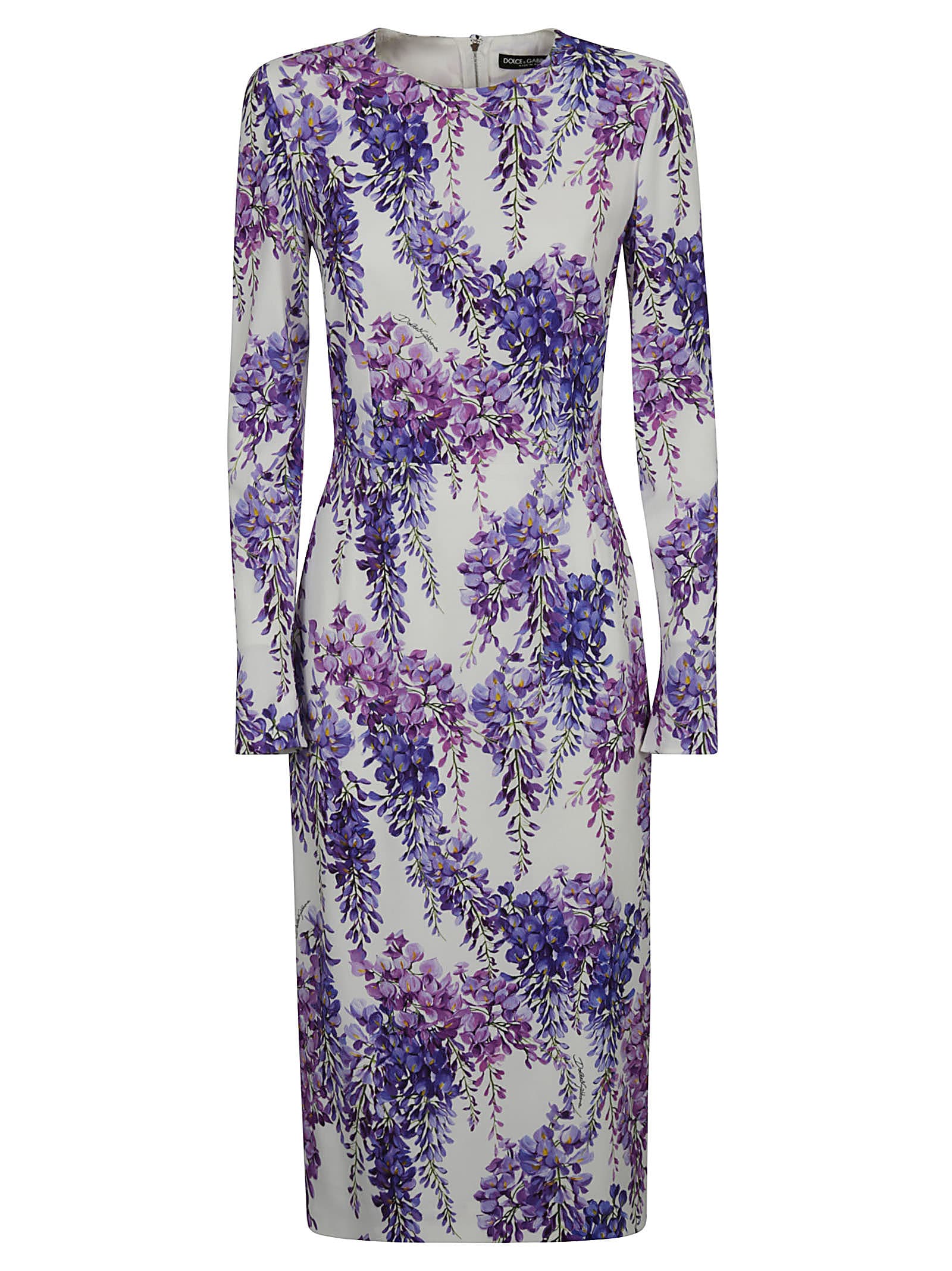 Dolce & Gabbana Floral Print Long-sleeve Dress