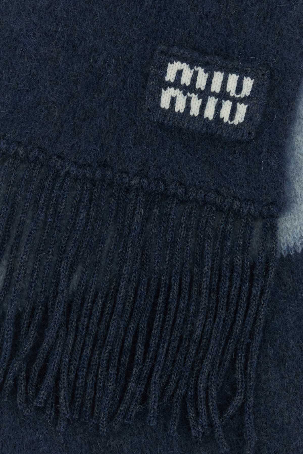 Miu Miu Scarves And Foulards In Blucielo
