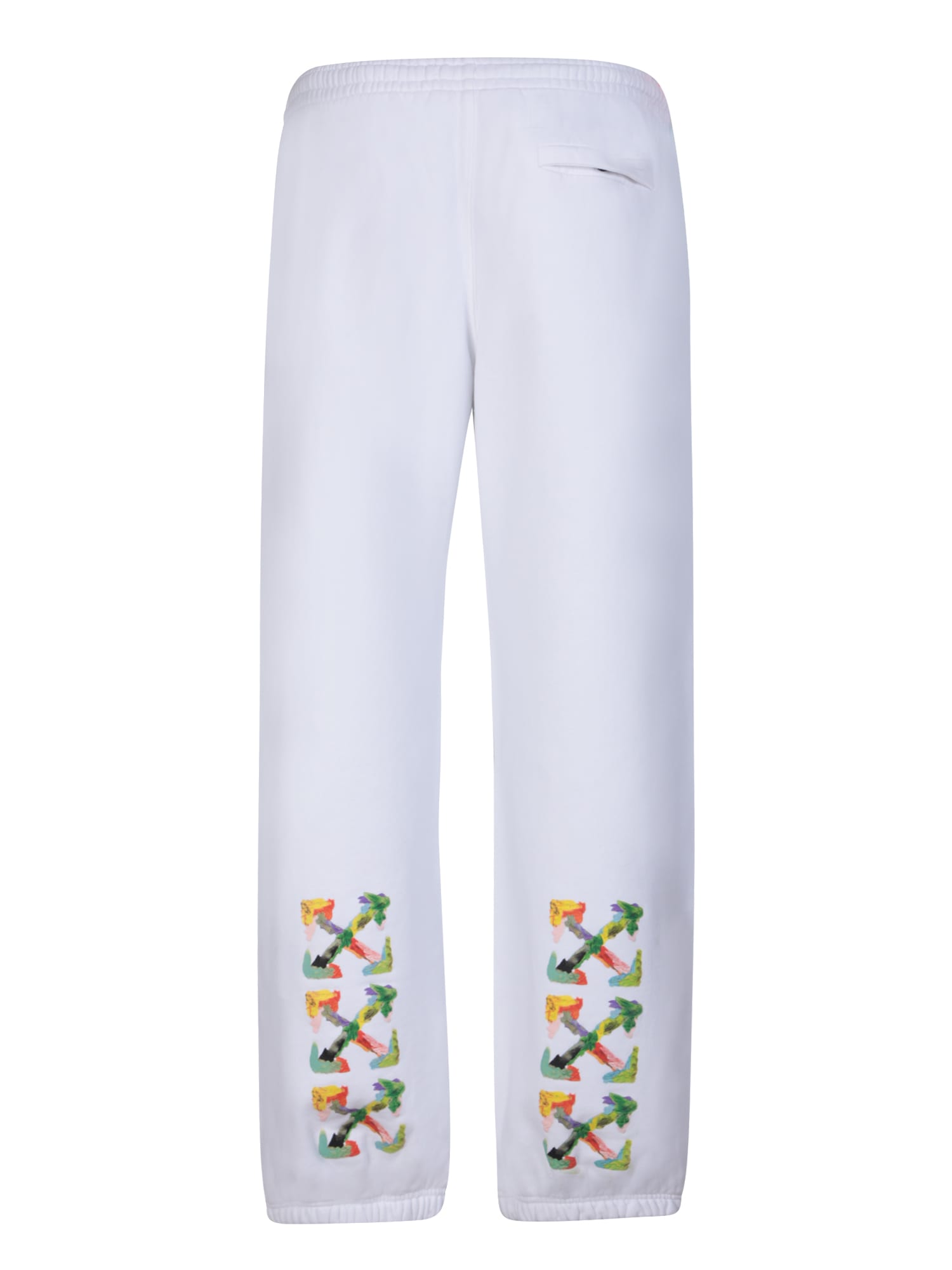 Shop Off-white Brush Arrow Sweatpants In White