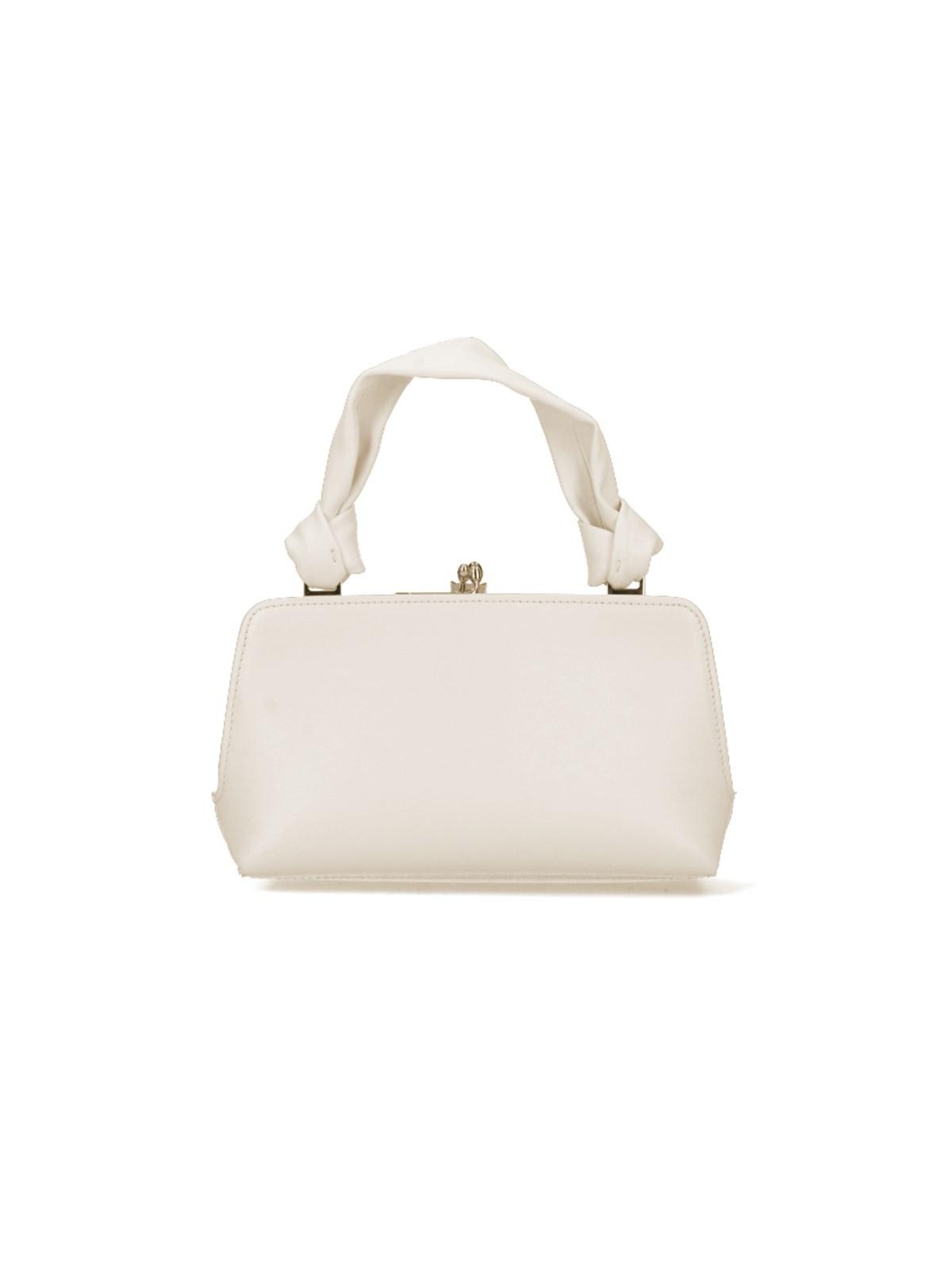 Shop Jil Sander Goji Mini Bag In Panna