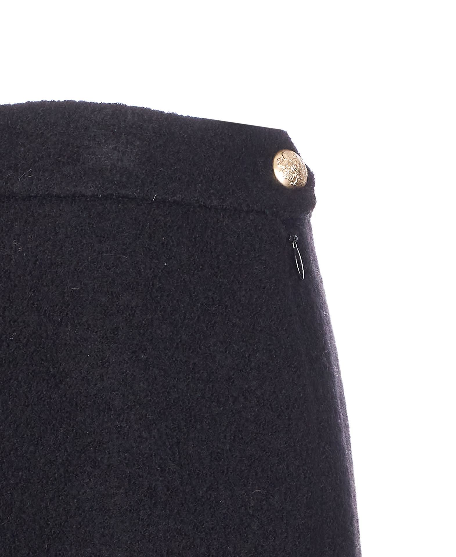 Dunst Mini Wool Skirt In Black